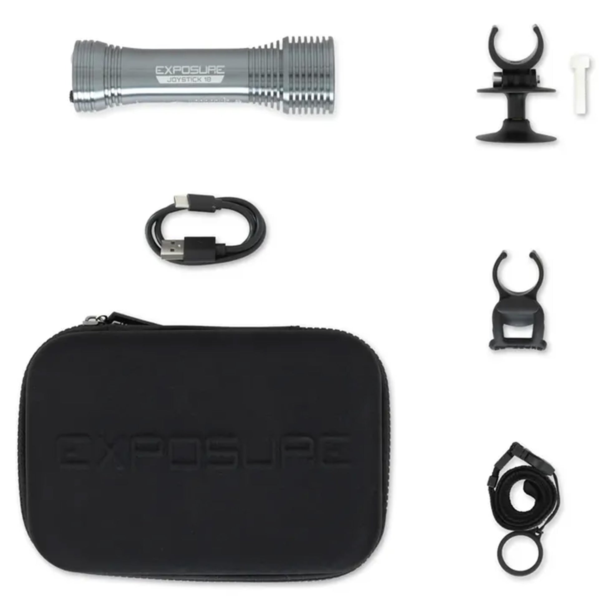 Exposure Joystick Mk18 Front Light - Front - 1200 - Silver - Image 2