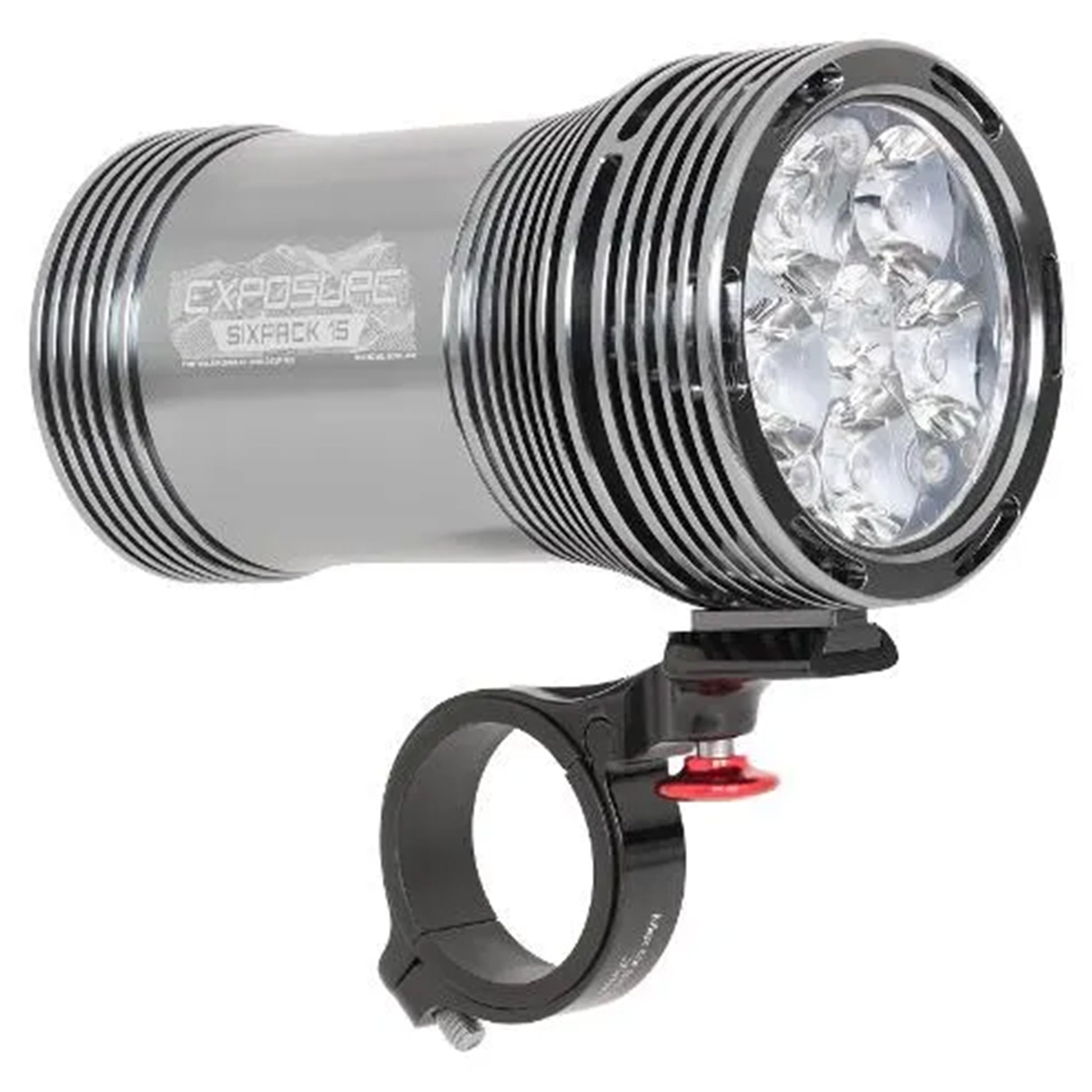 Exposure Six Pack Mk15 Front Light - Front - 6000 - Silver - Image 1