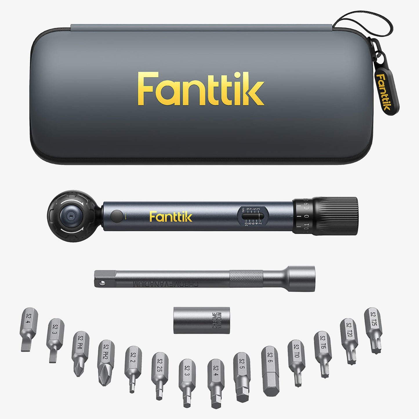 Fanttik WB10 Nova Mini Torque Wrench Set - Black - Black - Image 1