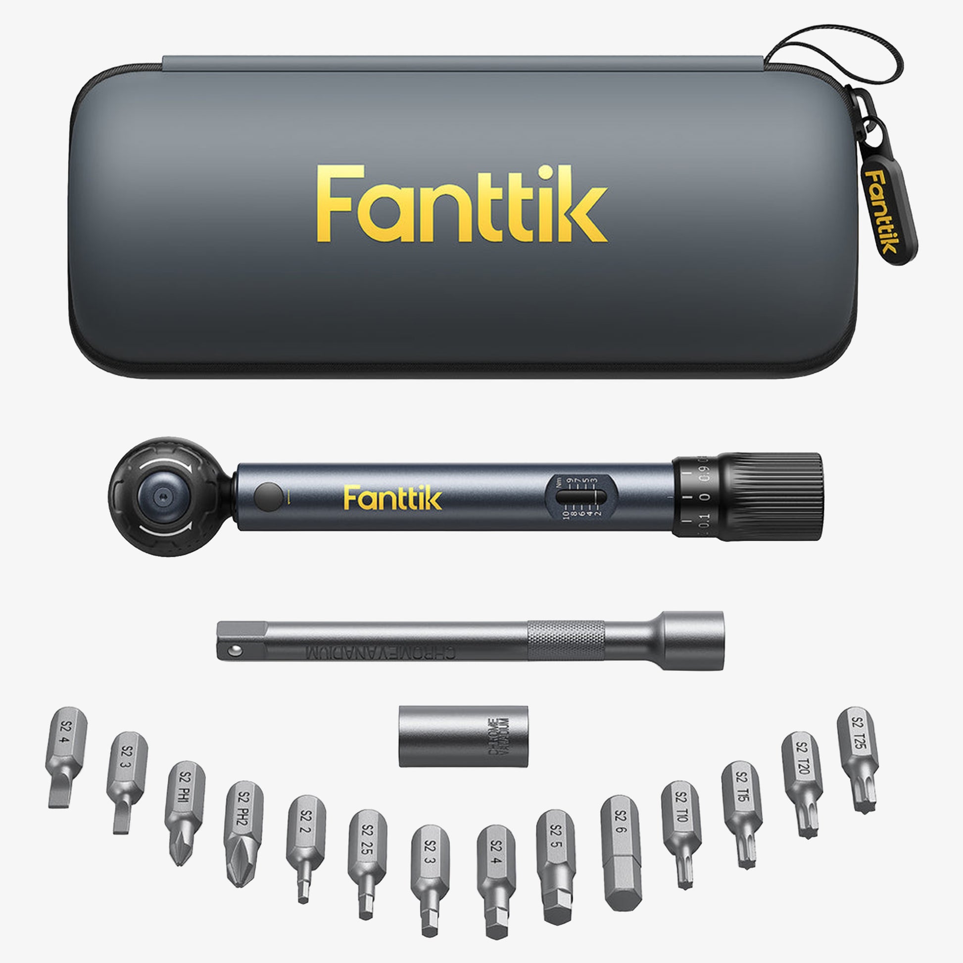 Fanttik WB10 Nova Mini Torque Wrench Set - Black - Black - Image 1