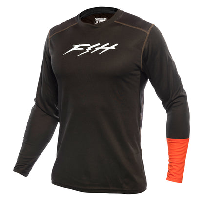 Fasthouse Alloy Ronin Long Sleeve Jersey - S - Black - Image 1