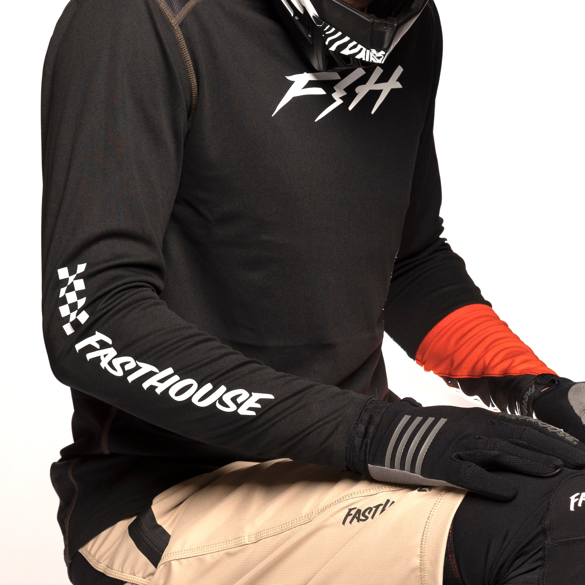 Fasthouse Alloy Ronin Long Sleeve Jersey - XL - Black - Image 3