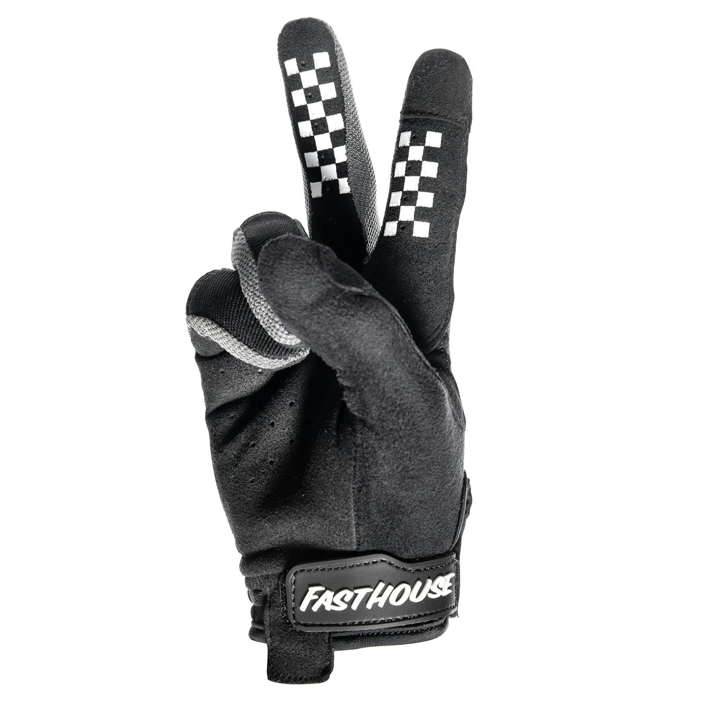 Fasthouse Chandler Ridgeline Gloves - M - Black - White - Image 2