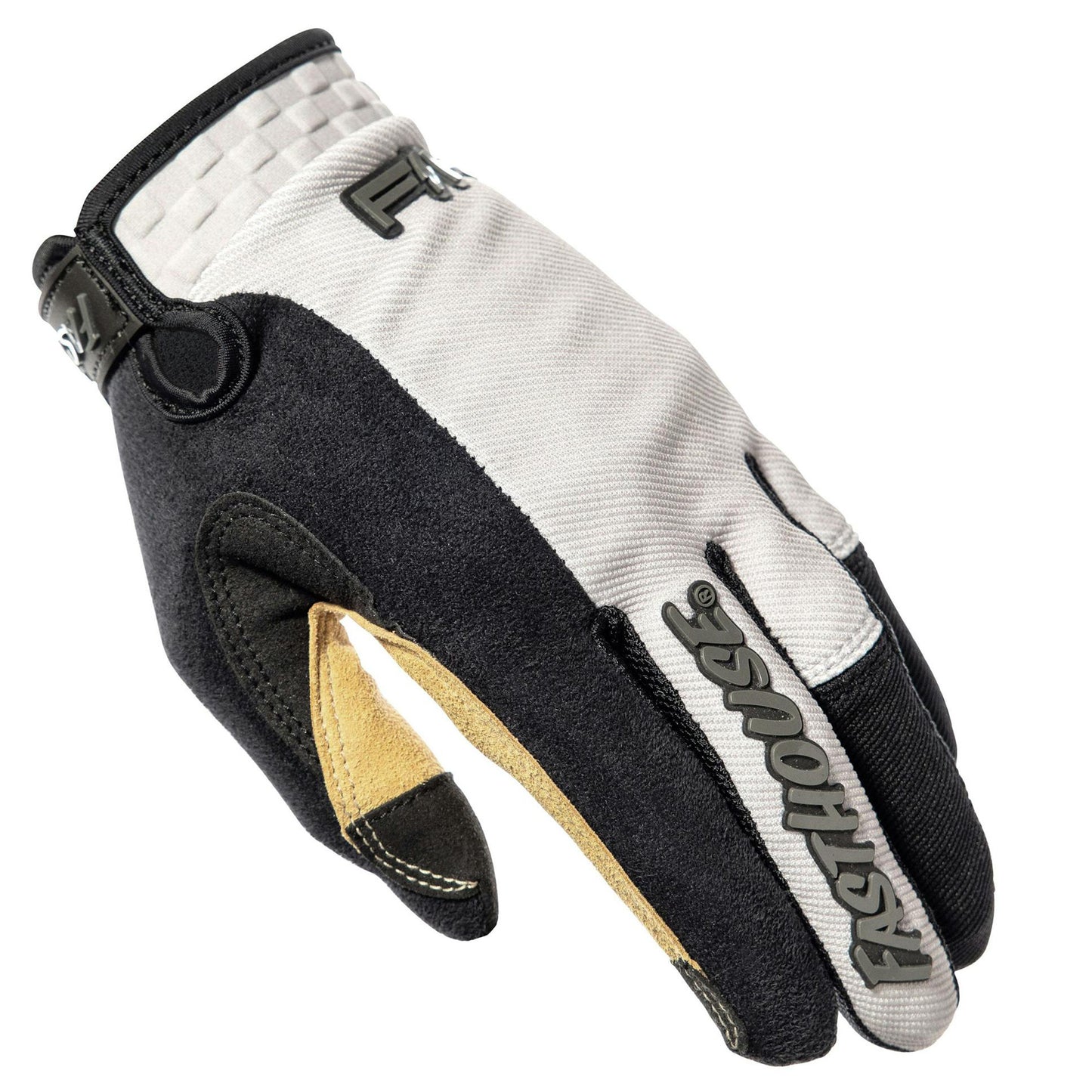 Fasthouse Chandler Ridgeline Gloves - S - Light Grey - Image 4
