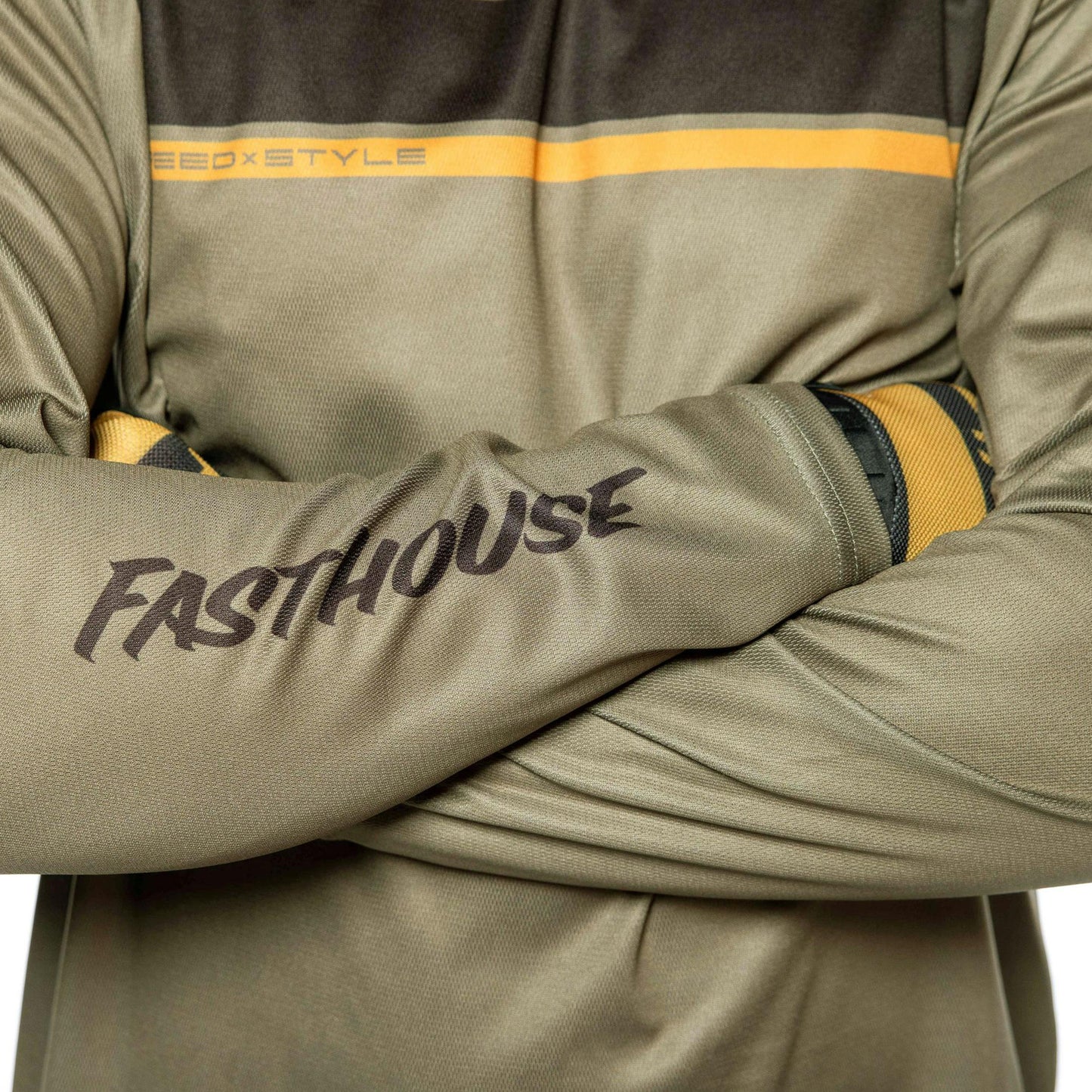 Fasthouse Impakt Cosmos Long Sleeve Jersey - M - Olive - Image 3