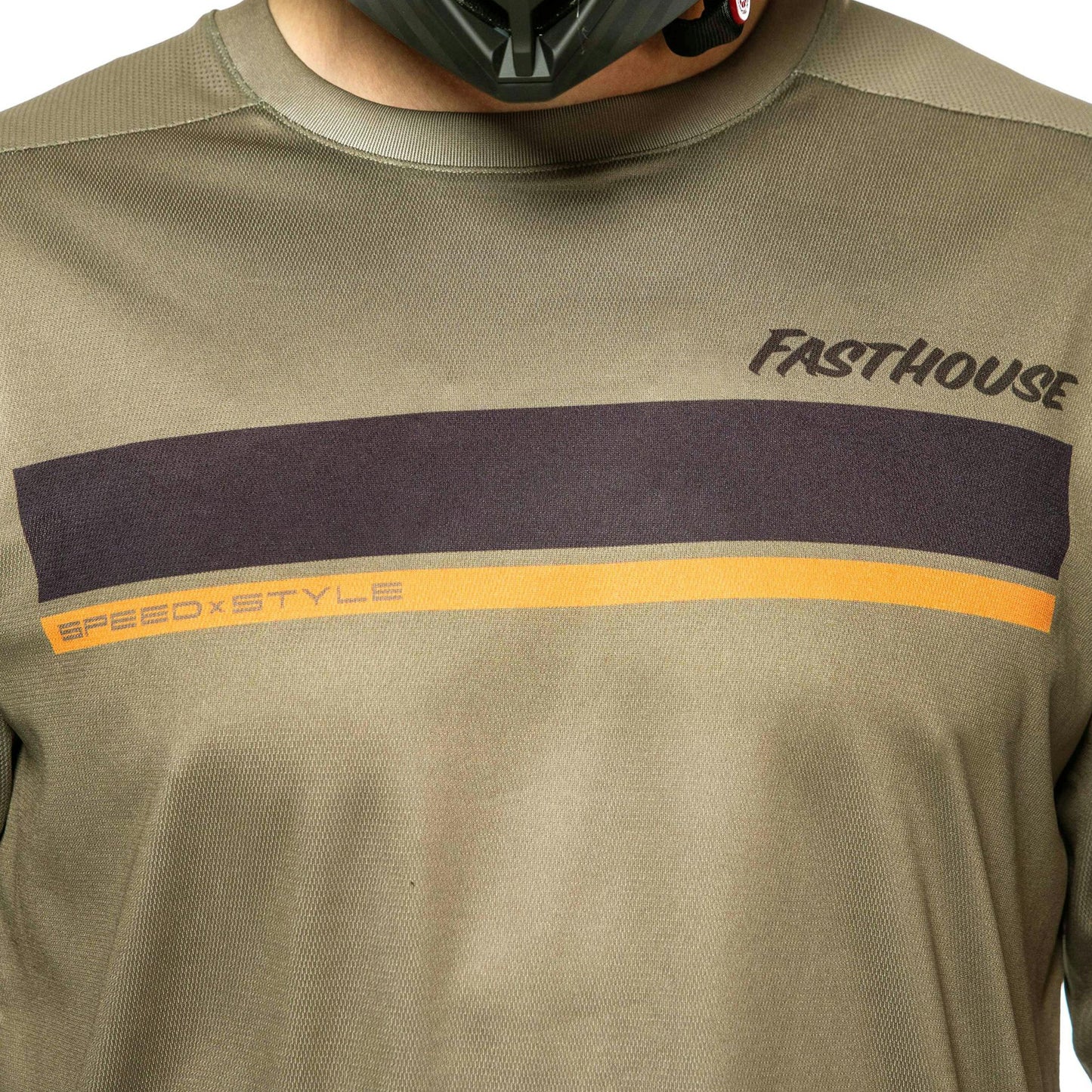 Fasthouse Impakt Cosmos Long Sleeve Jersey - M - Olive - Image 4