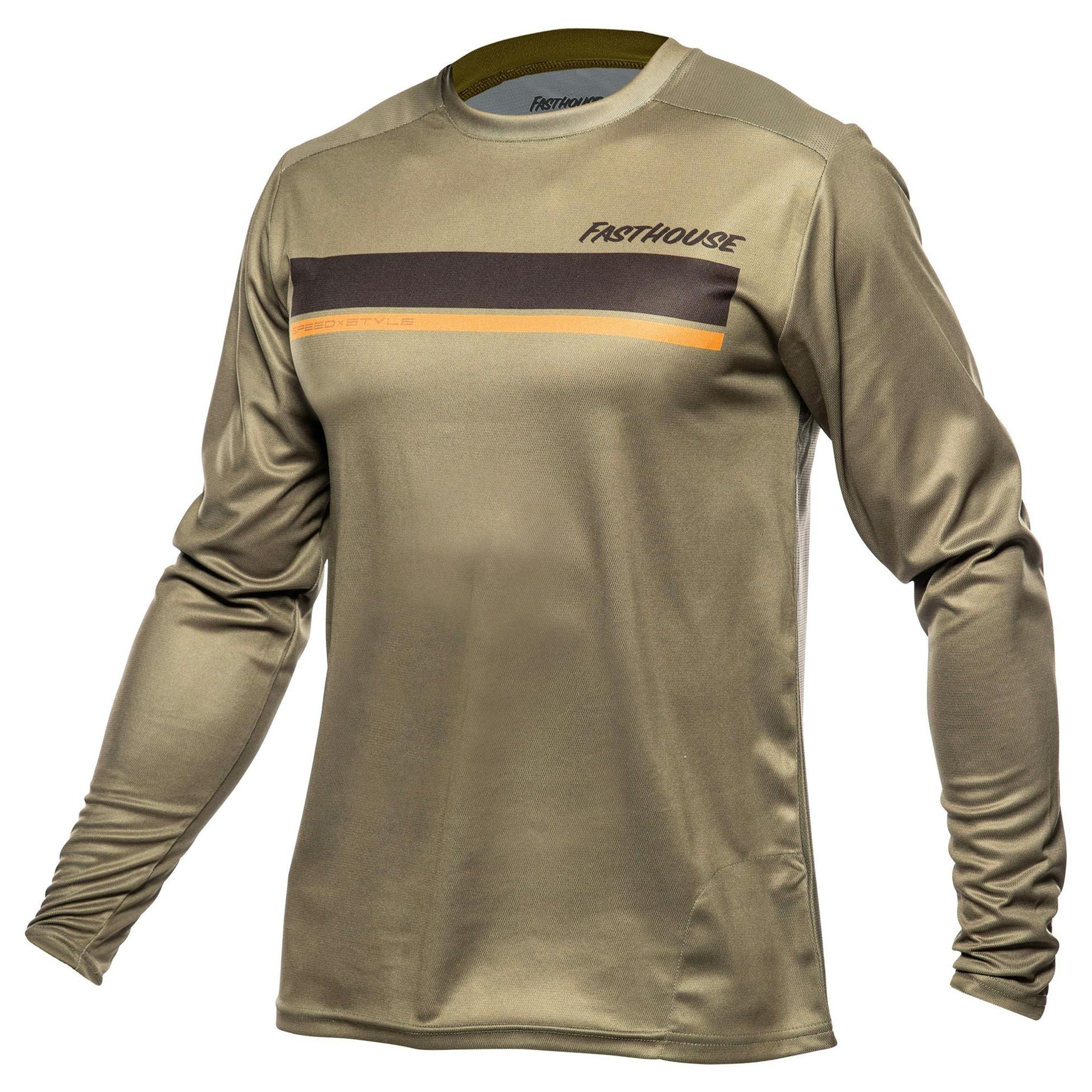 Fasthouse Impakt Cosmos Long Sleeve Jersey - XL - Olive - Image 1