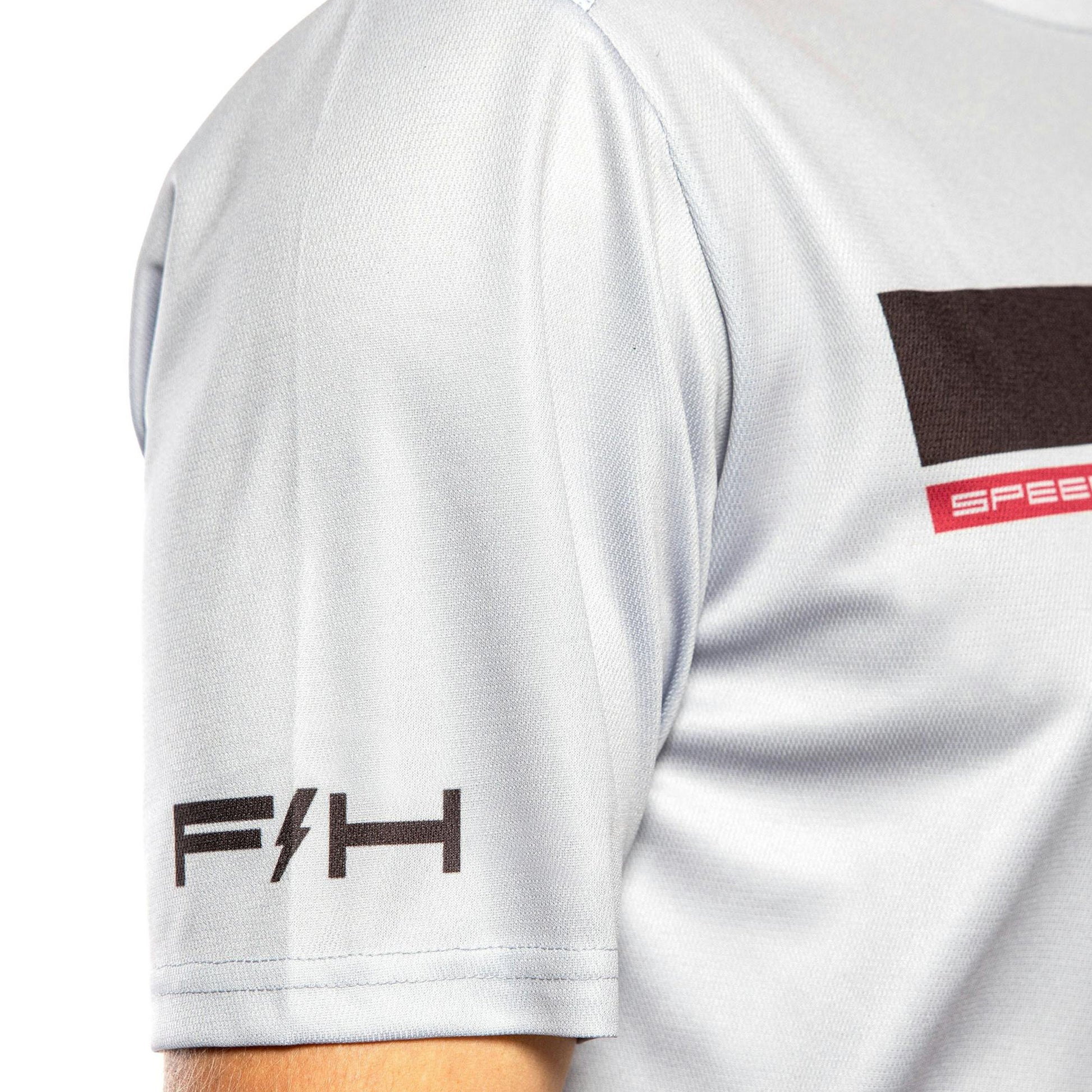 Fasthouse Impakt Cosmos Short Sleeve Jersey - L - Light Grey - Image 2