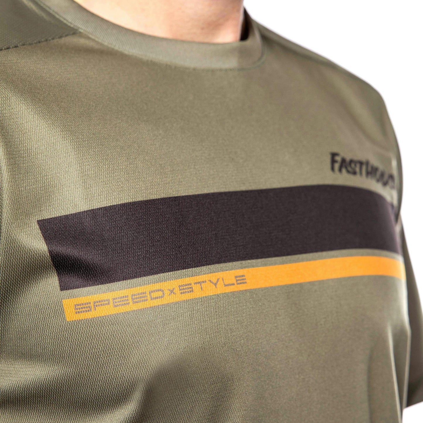 Fasthouse Impakt Cosmos Short Sleeve Jersey - M - Olive - Image 3