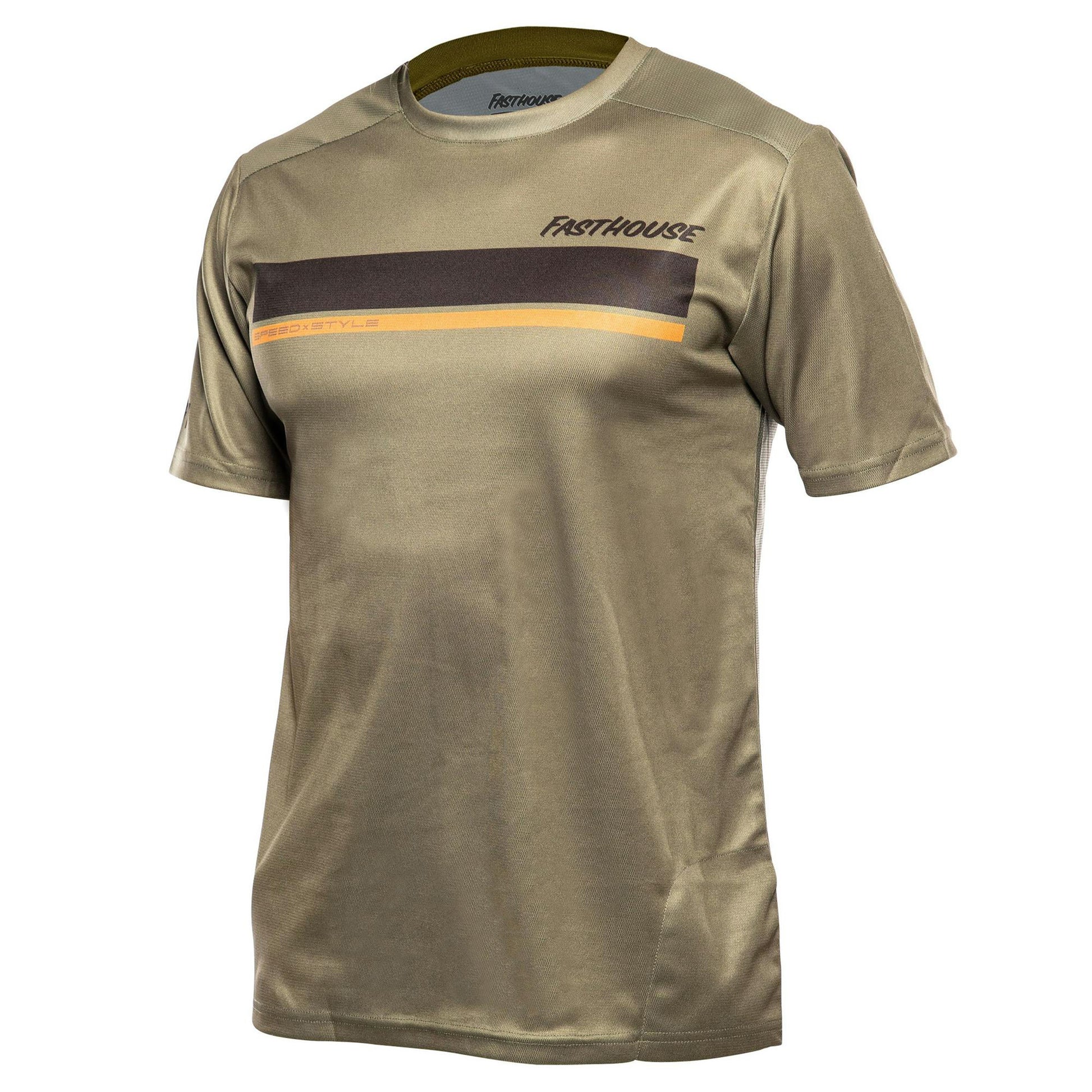 Fasthouse Impakt Cosmos Short Sleeve Jersey - S - Olive - Image 1