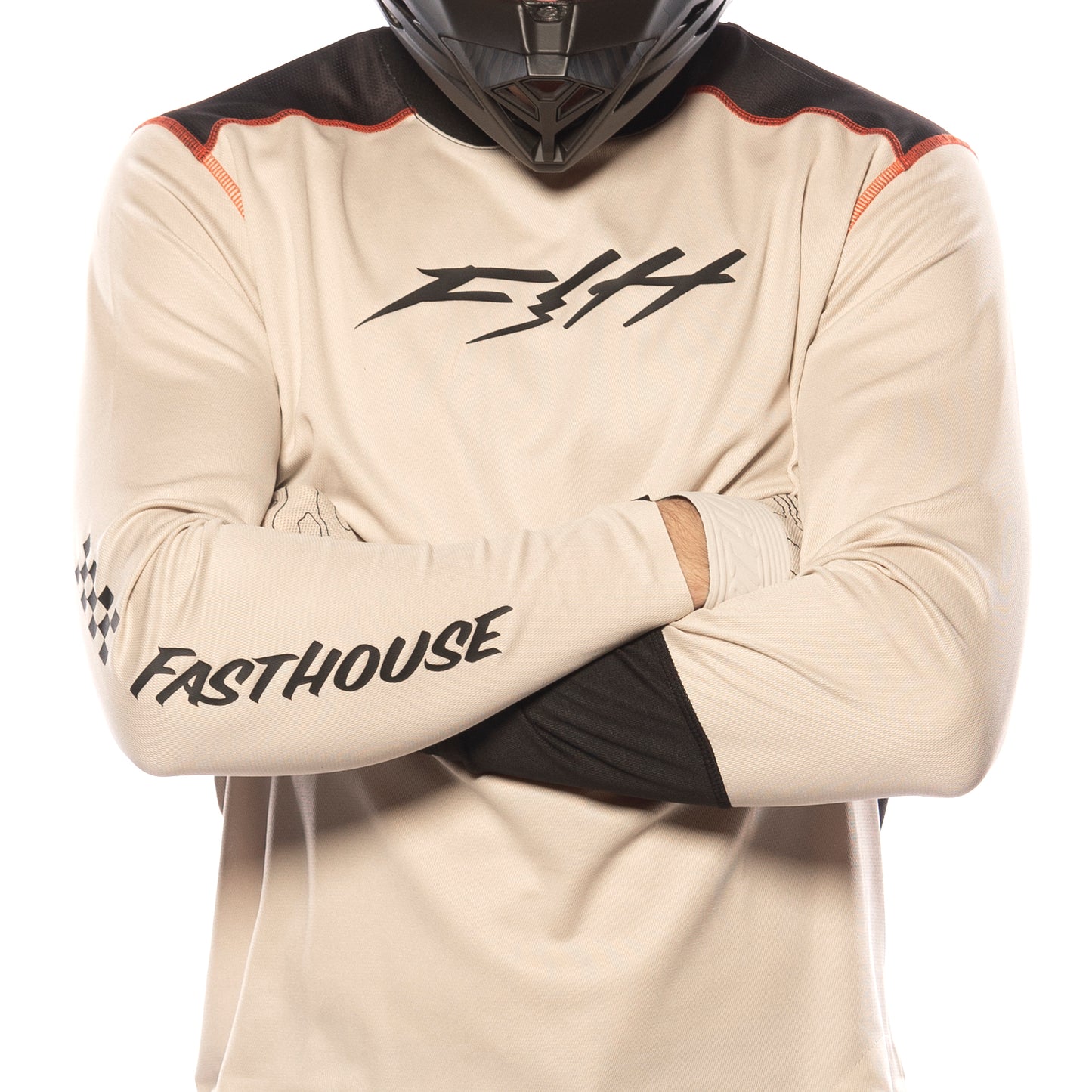Fasthouse Alloy Ronin Long Sleeve Jersey - L - Cream - Image 3