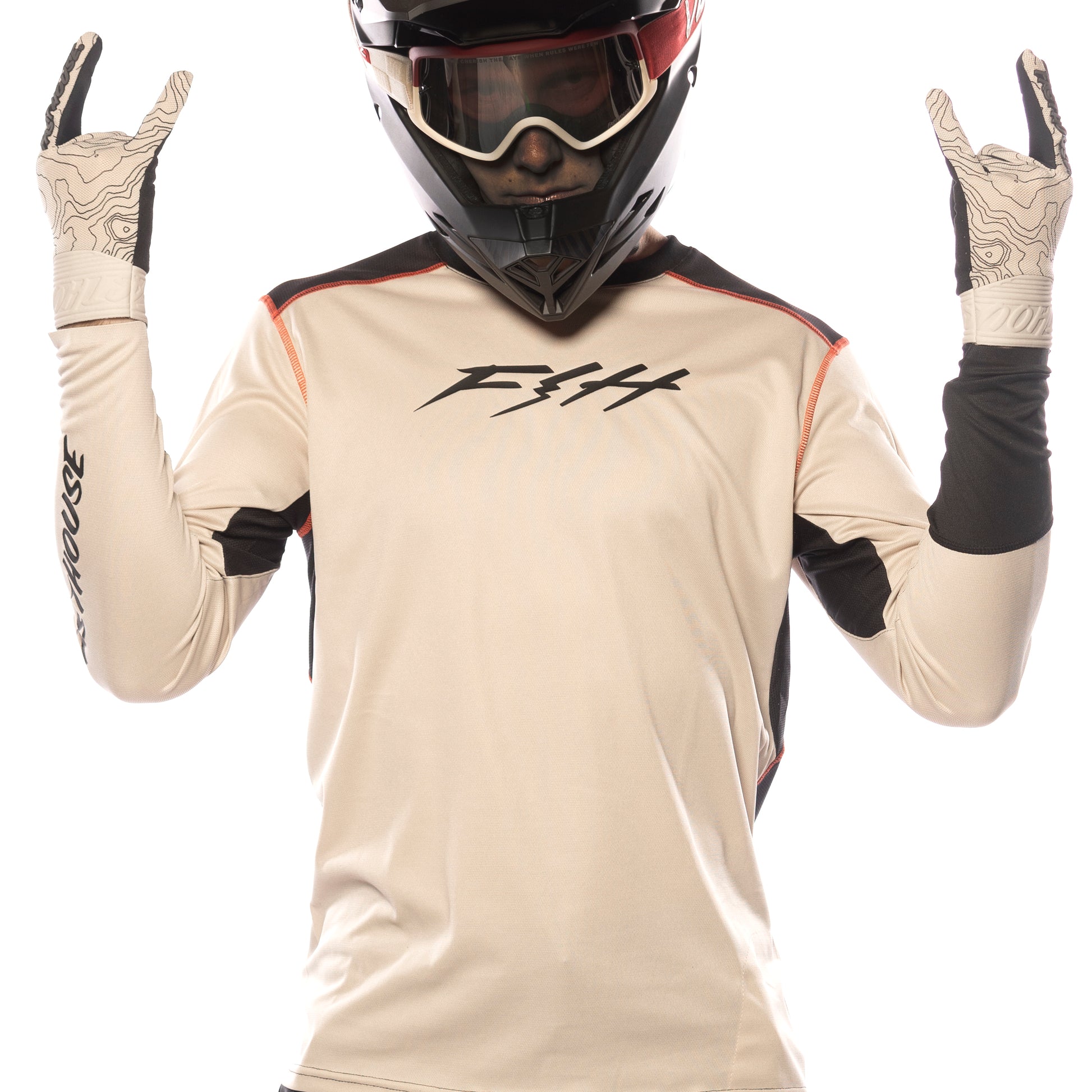Fasthouse Alloy Ronin Long Sleeve Jersey - M - Cream - Image 4