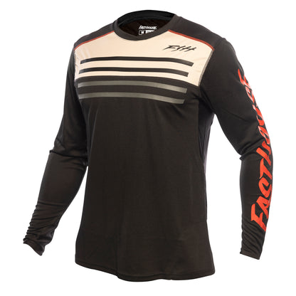Fasthouse Alloy Sidewinder Long Sleeve Jersey - L - Cream - Black - Image 1