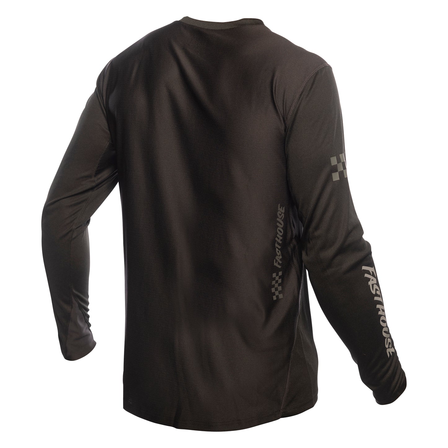 Fasthouse Alloy Sidewinder Long Sleeve Jersey - L - Cream - Black - Image 2