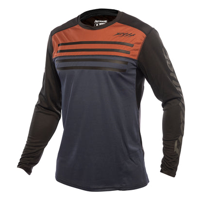 Fasthouse Alloy Sidewinder Long Sleeve Jersey - XL - Rust - Midnight Navy - Image 1