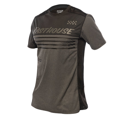 Fasthouse Classic Mercury Short Sleeve Jersey - 2XL - Black Heather - Charcoal Heather - Image 1