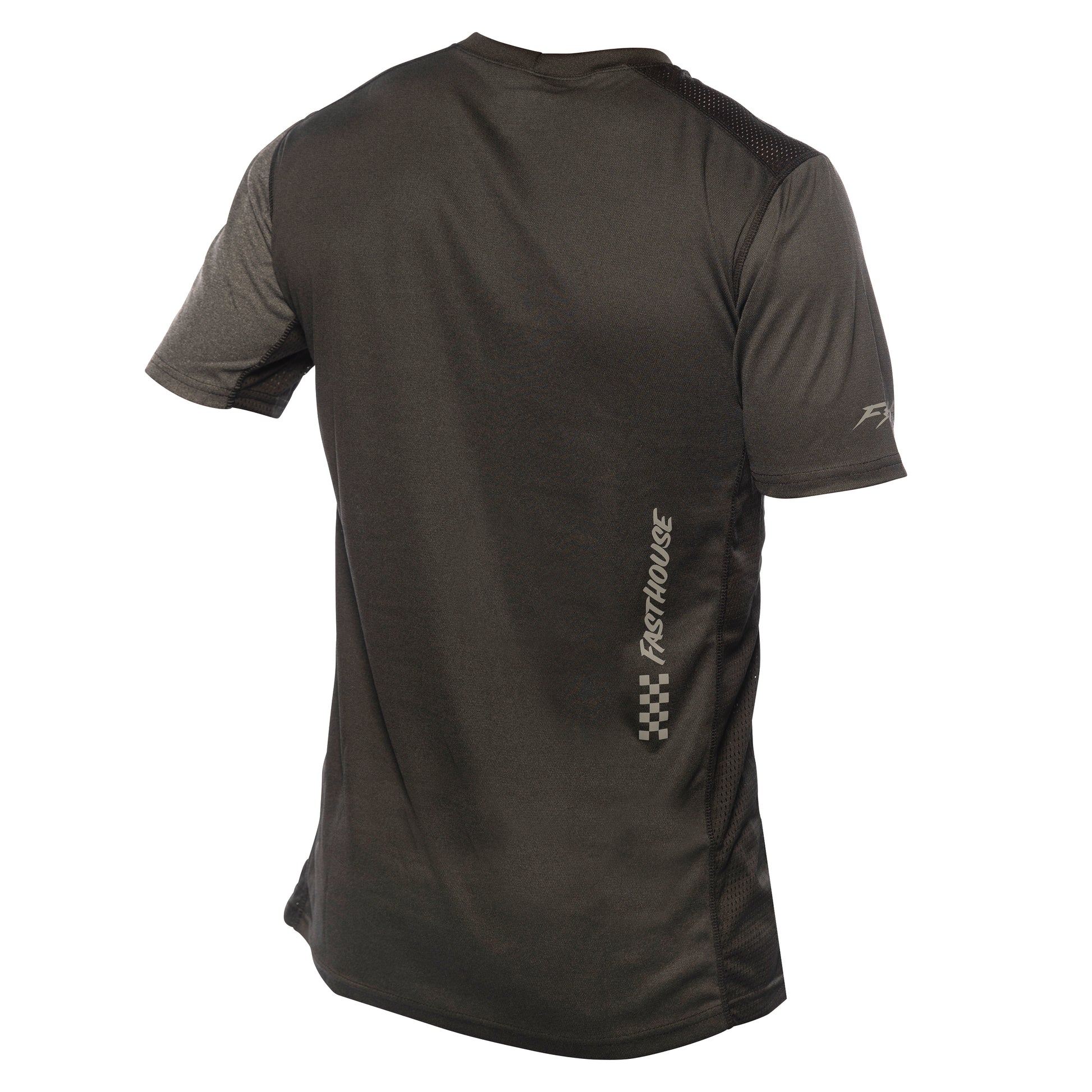 Fasthouse Classic Mercury Short Sleeve Jersey - 2XL - Black Heather - Charcoal Heather - Image 2