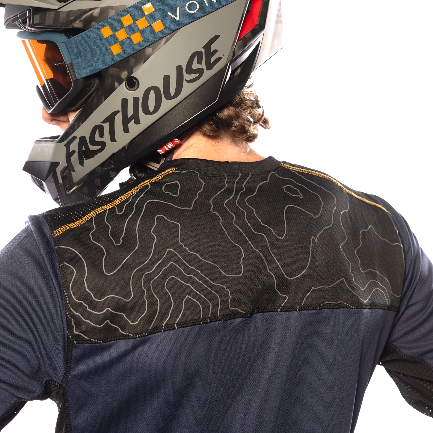 Fasthouse Classic Swift Long Sleeve Jersey - L - Midnight Navy - Image 3
