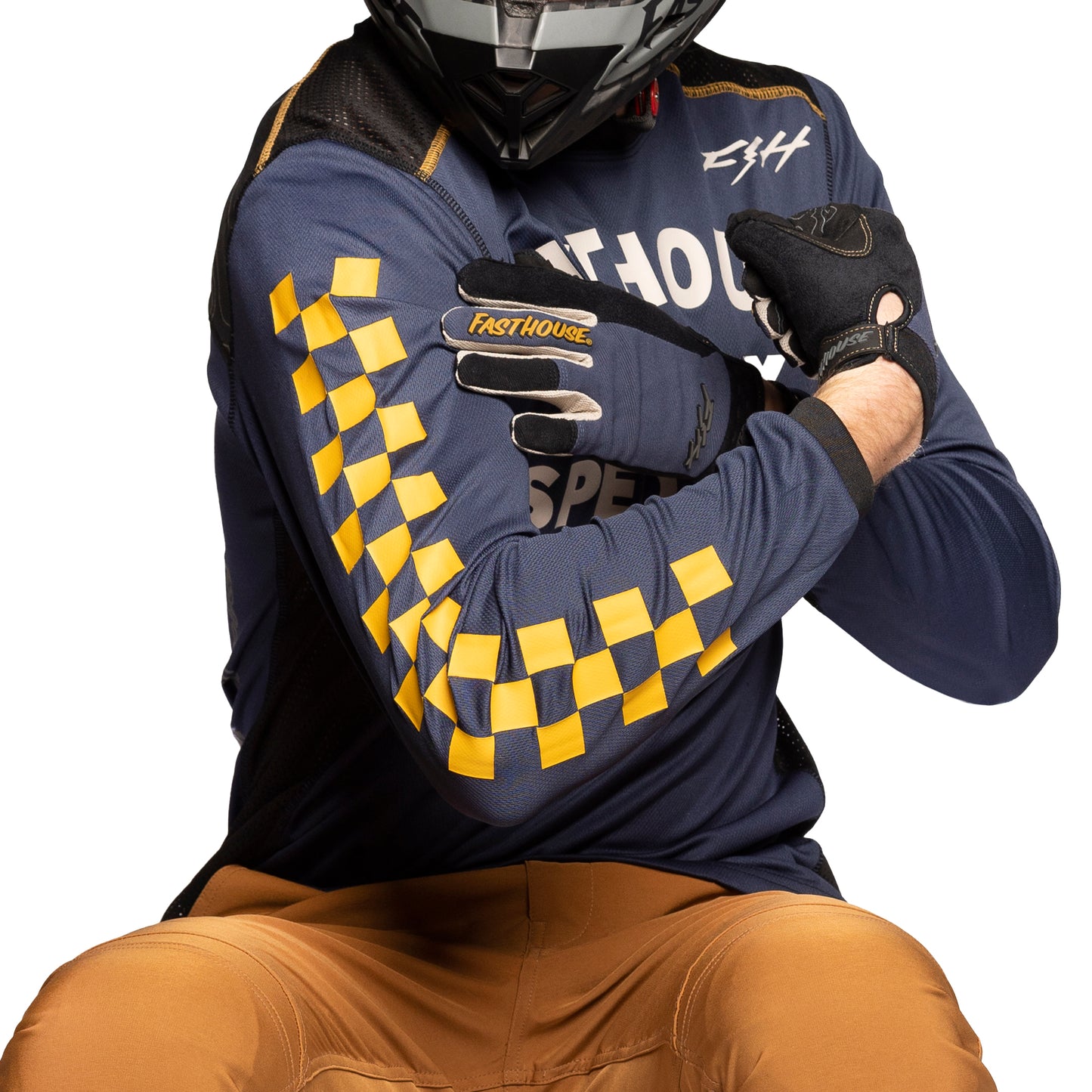 Fasthouse Classic Swift Long Sleeve Jersey - L - Midnight Navy - Image 5