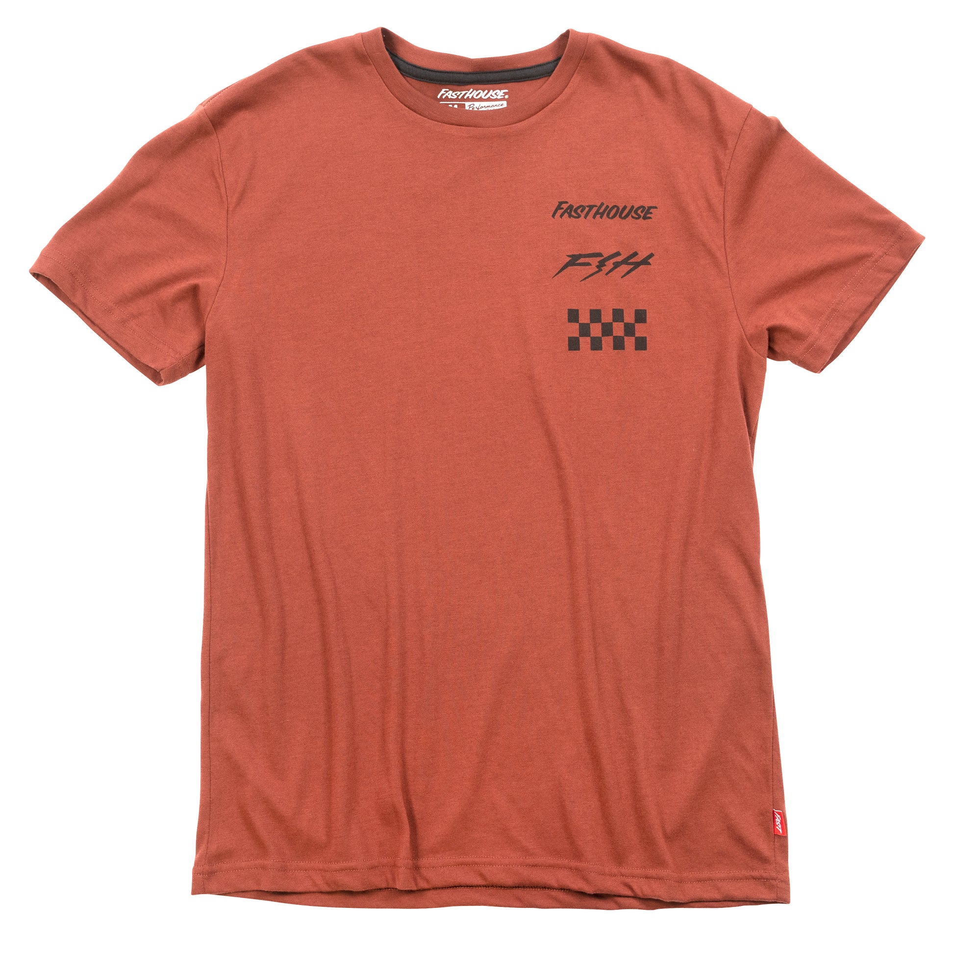 Fasthouse Evoke Short Sleeve Tech Tee - XL - Rust - Image 1