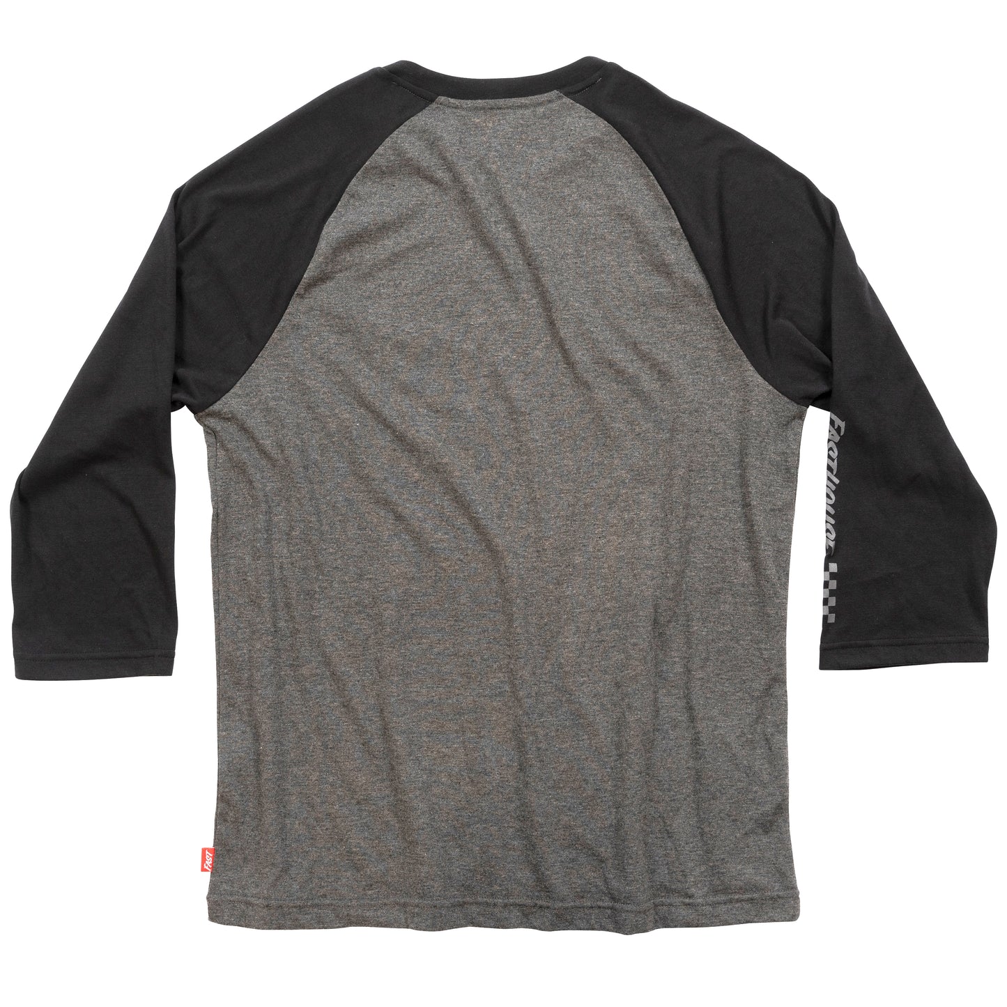Fasthouse Swift Raglan Tech Tee - S - Black - Heather Grey - Image 2