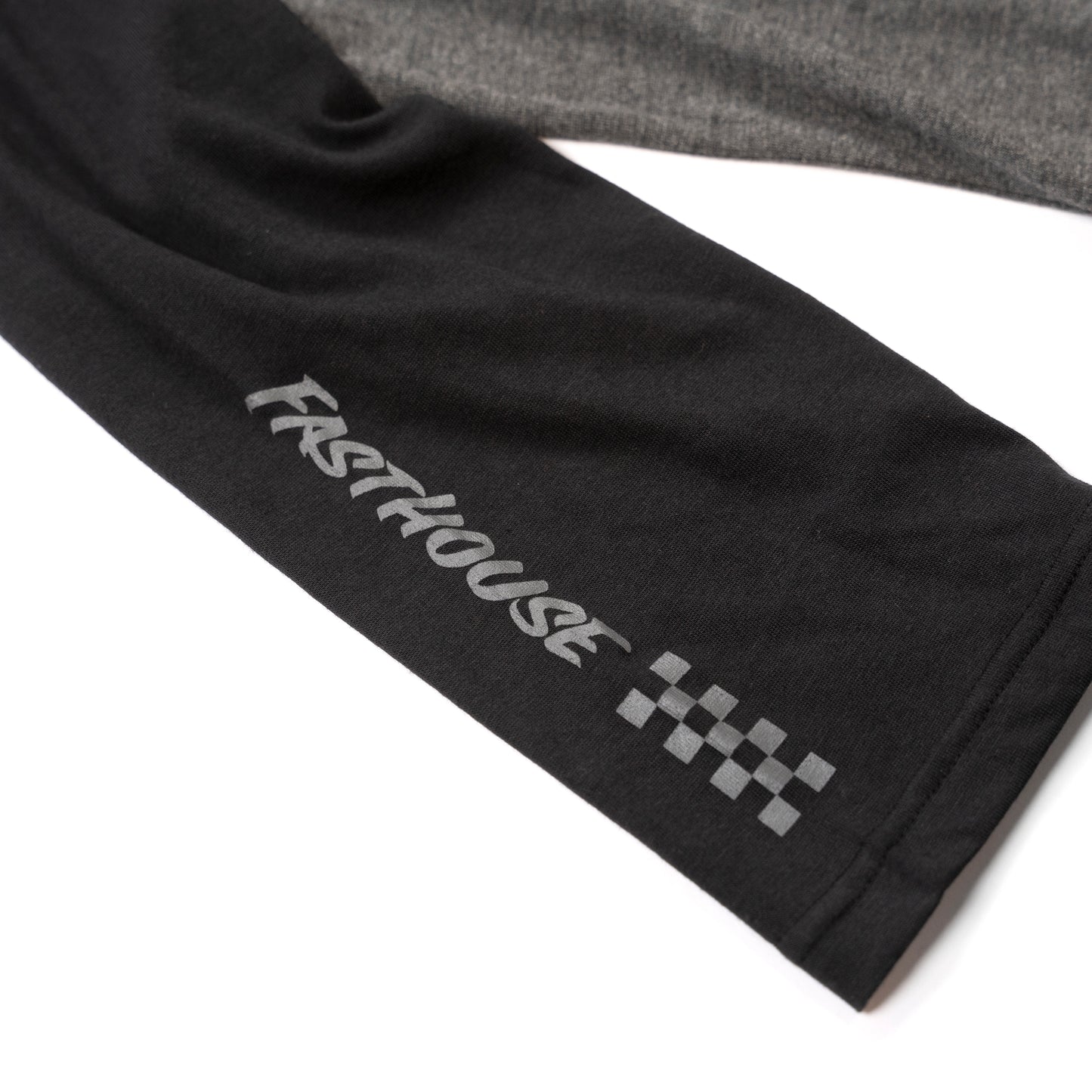 Fasthouse Swift Raglan Tech Tee - XL - Black - Heather Grey - Image 5
