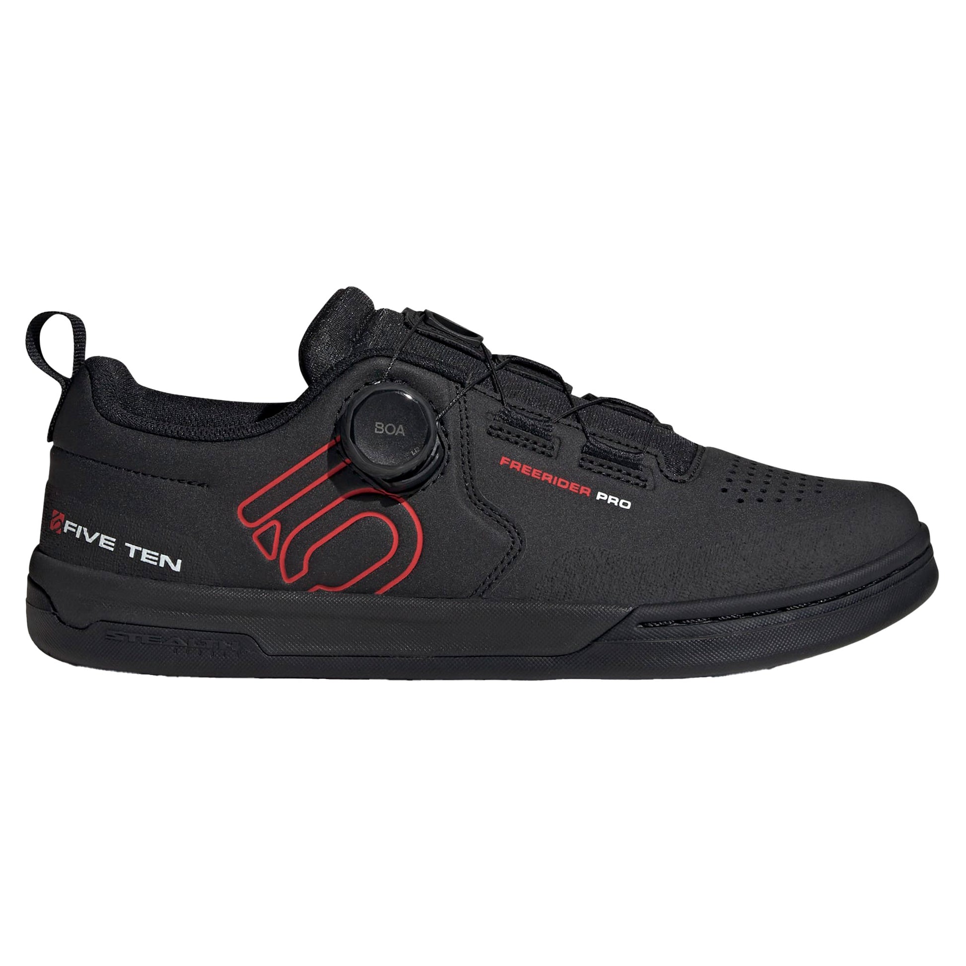 Five Ten Freerider Pro Boa Flat Shoes - US 11 - Core Black/Red/Footwear White - Image 1
