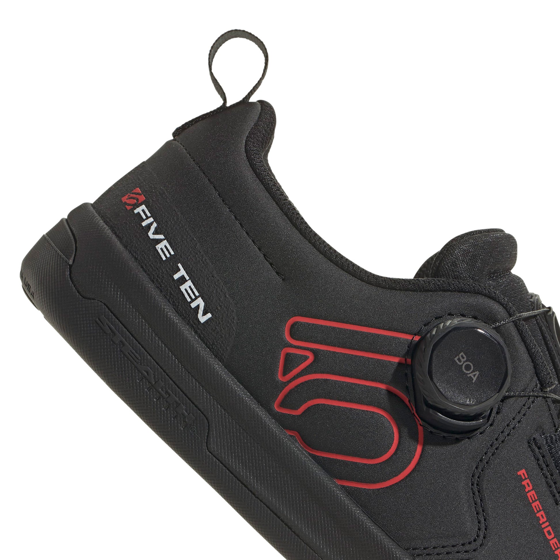 Five Ten Freerider Pro Boa Flat Shoes - US 8 - Core Black/Red/Footwear White - Image 7
