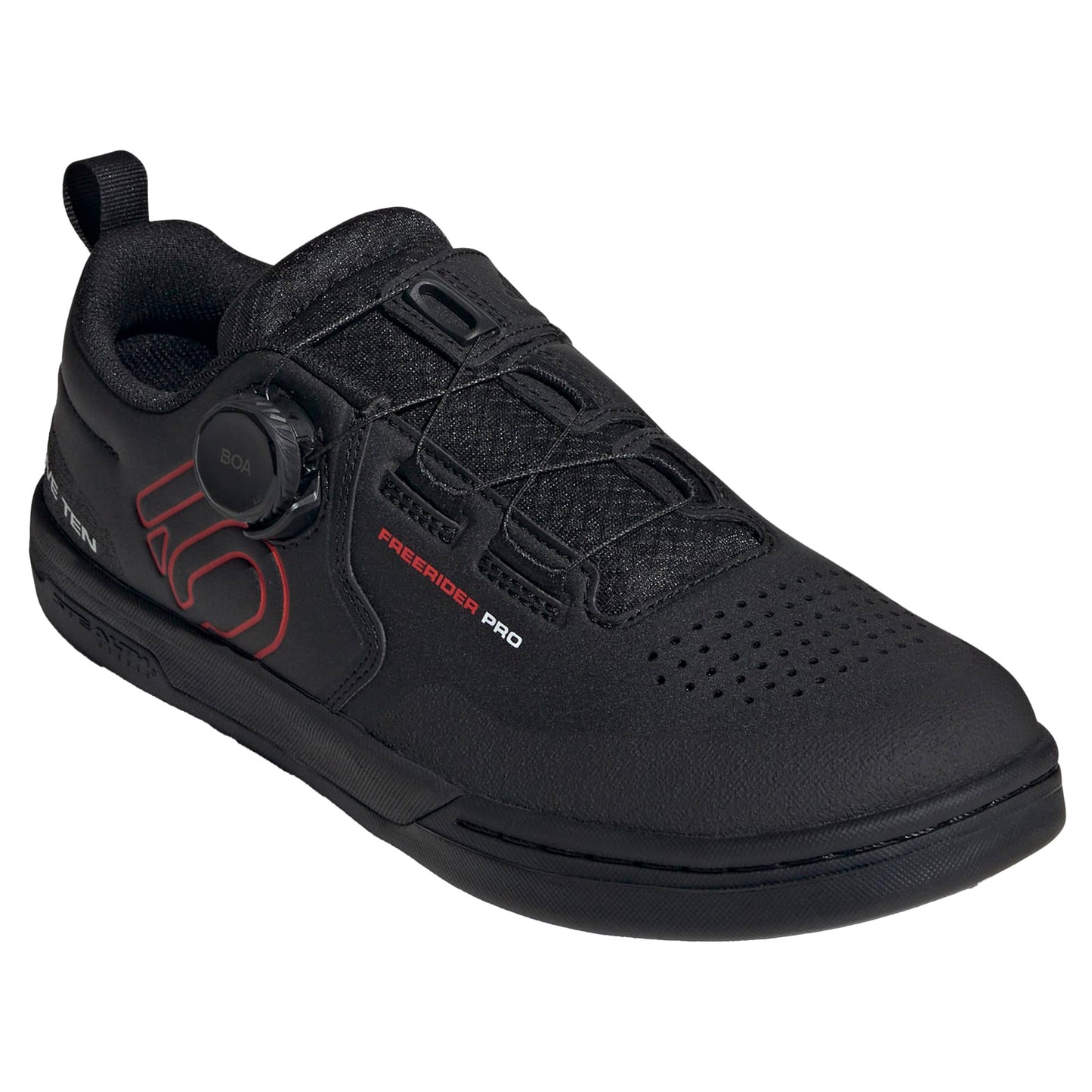 Five Ten Freerider Pro Boa Flat Shoes - US 9 - Core Black/Red/Footwear White - Image 3