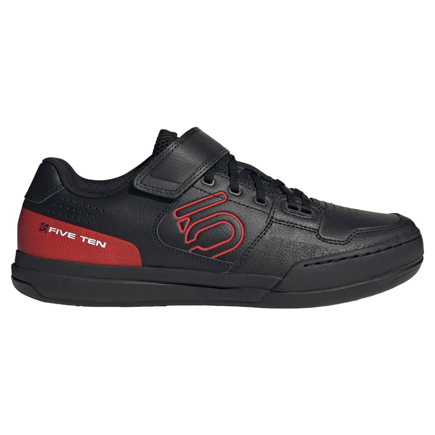 Five Ten Hellcat Clip-In Shoes - US 10 - Core Black/Red/Footwear White - Image 1