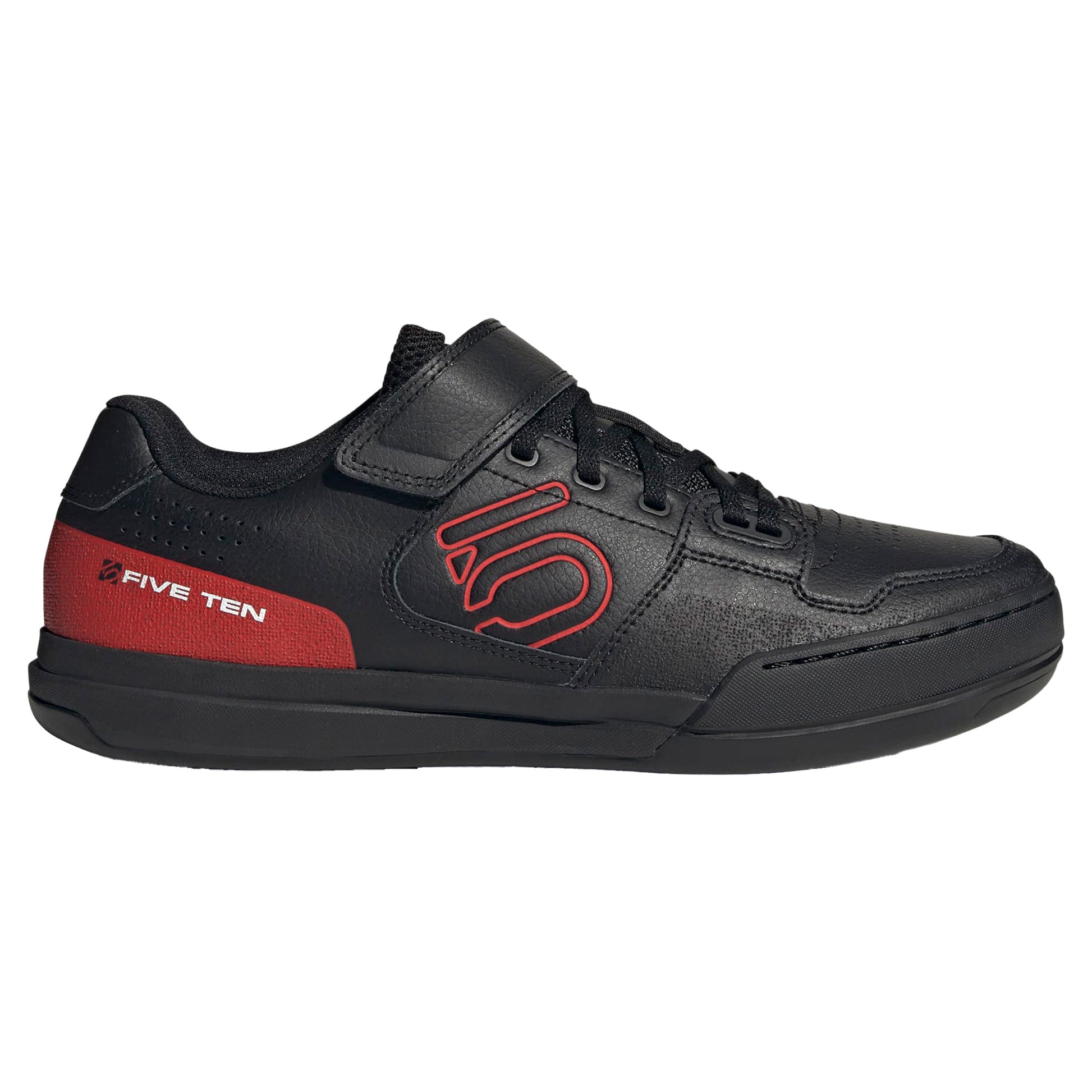 Five Ten Hellcat Clip-In Shoes - US 10 - Core Black/Red/Footwear White - Image 1