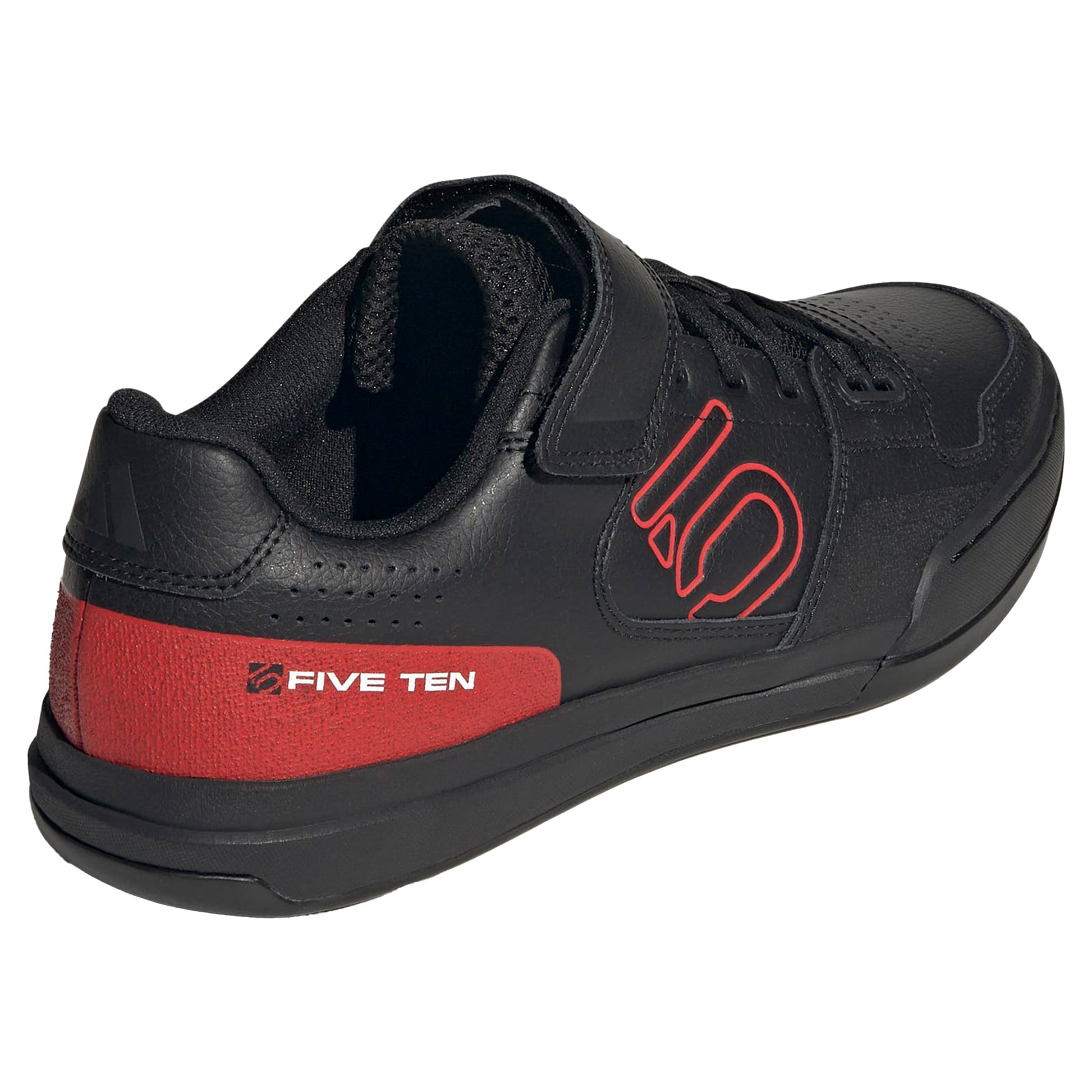 Five Ten Hellcat Clip-In Shoes - US 10 - Core Black/Red/Footwear White - Image 6