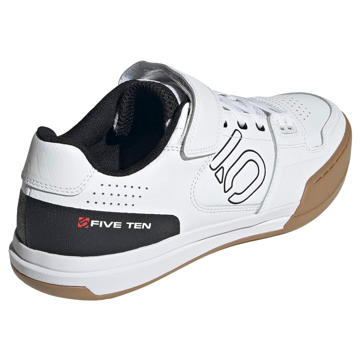 Five Ten Hellcat Clip-In Shoes - US 11.5 - Footwear White/Core Black/Red - Image 6