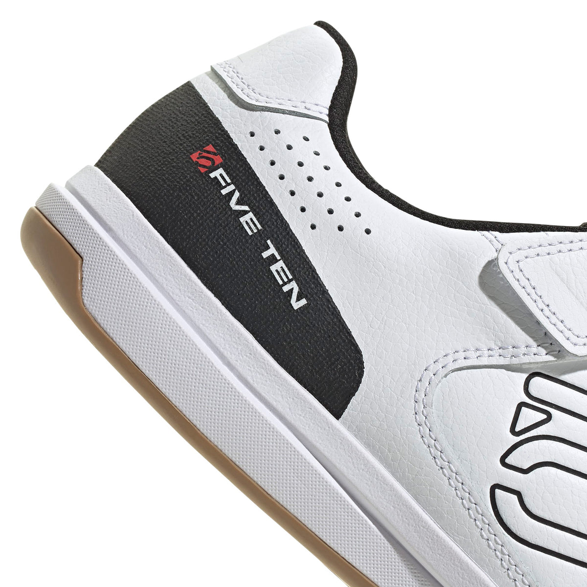 Five Ten Hellcat Clip-In Shoes - US 4 - Footwear White/Core Black/Red - Image 8