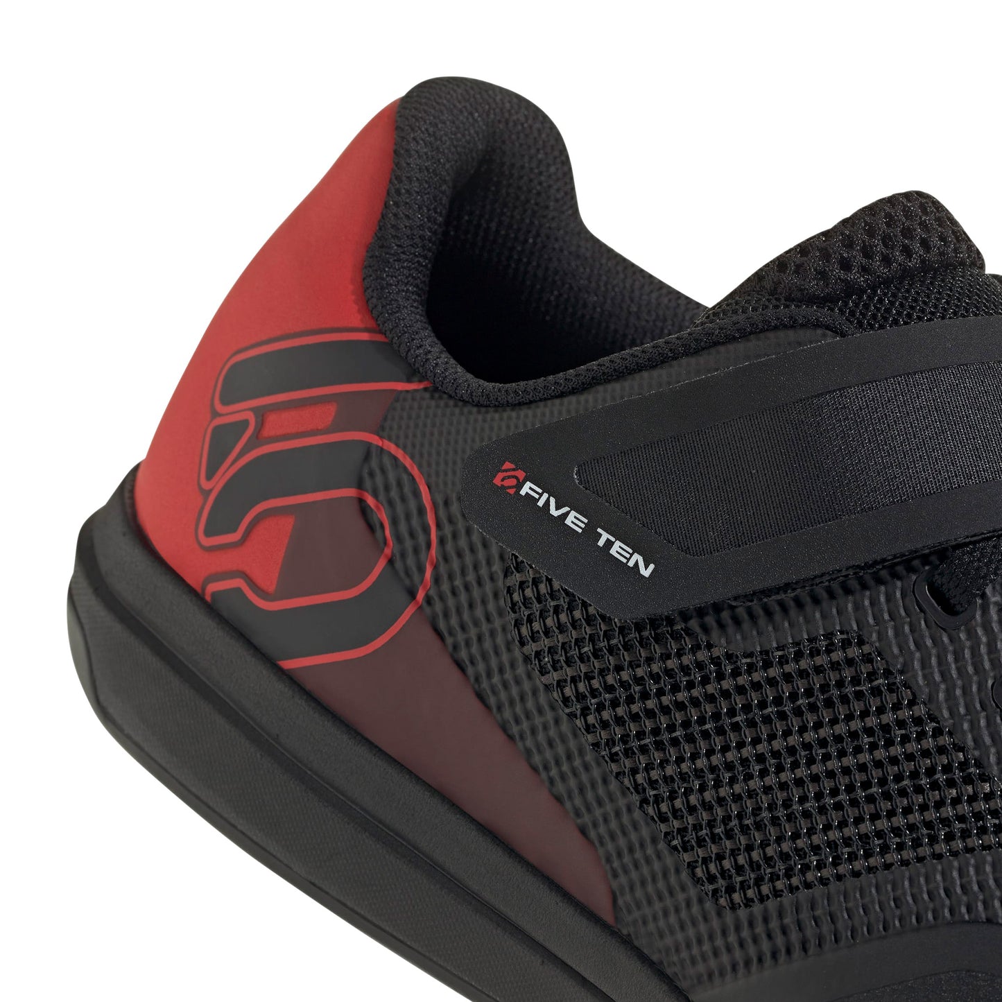 Five Ten Hellcat Pro Clip-In Shoes - US 13 - Core Black/Core Black/Red - Image 8