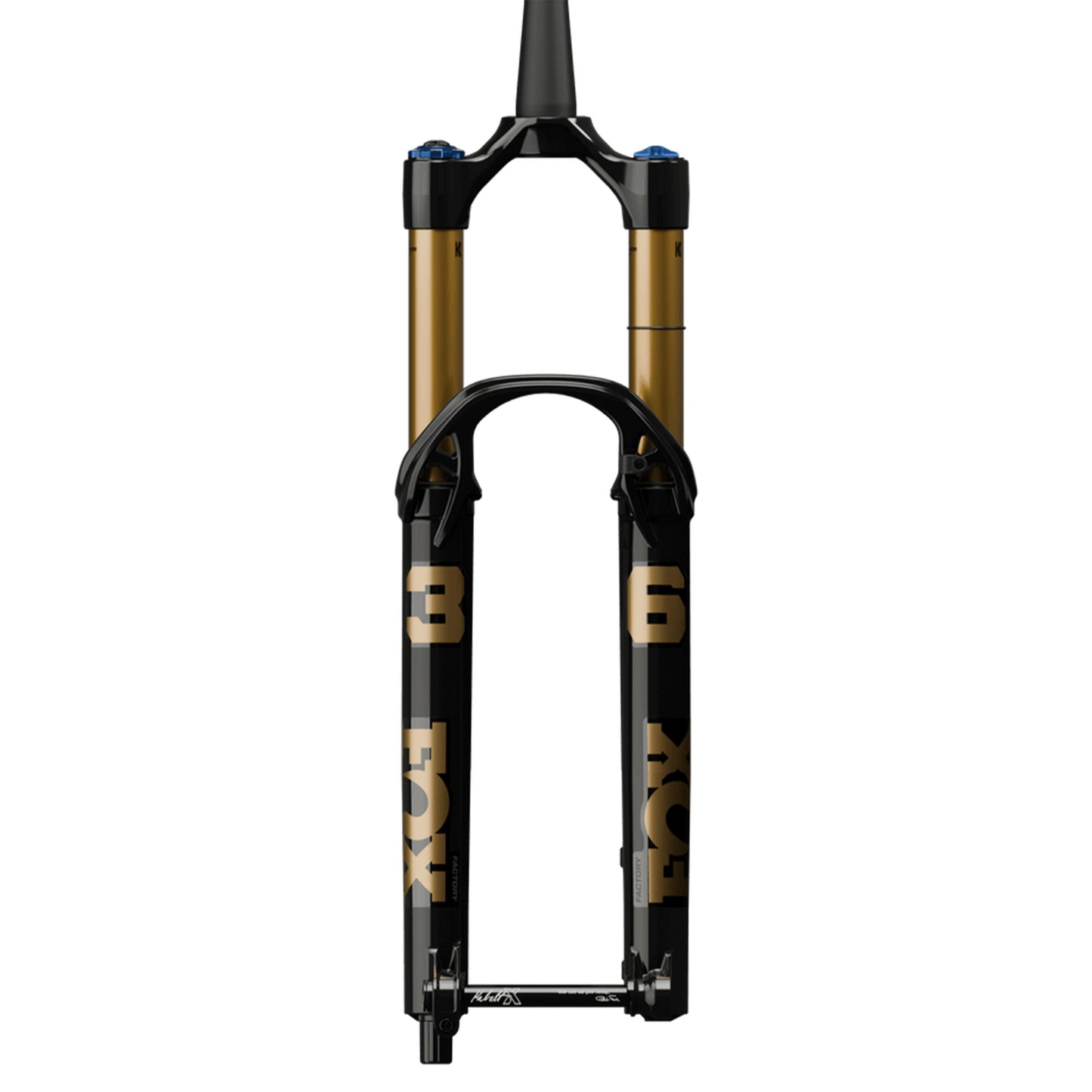 Fox 36 Factory Fork - 29 Inch - 1 1/8th - 1.5 Inch Tapered - 15x110mm Boost - 150mm Travel - 44mm - Grip X2 HSC LSC HSR LSR - Kabolt X 110 - Shiny Black - Image 1