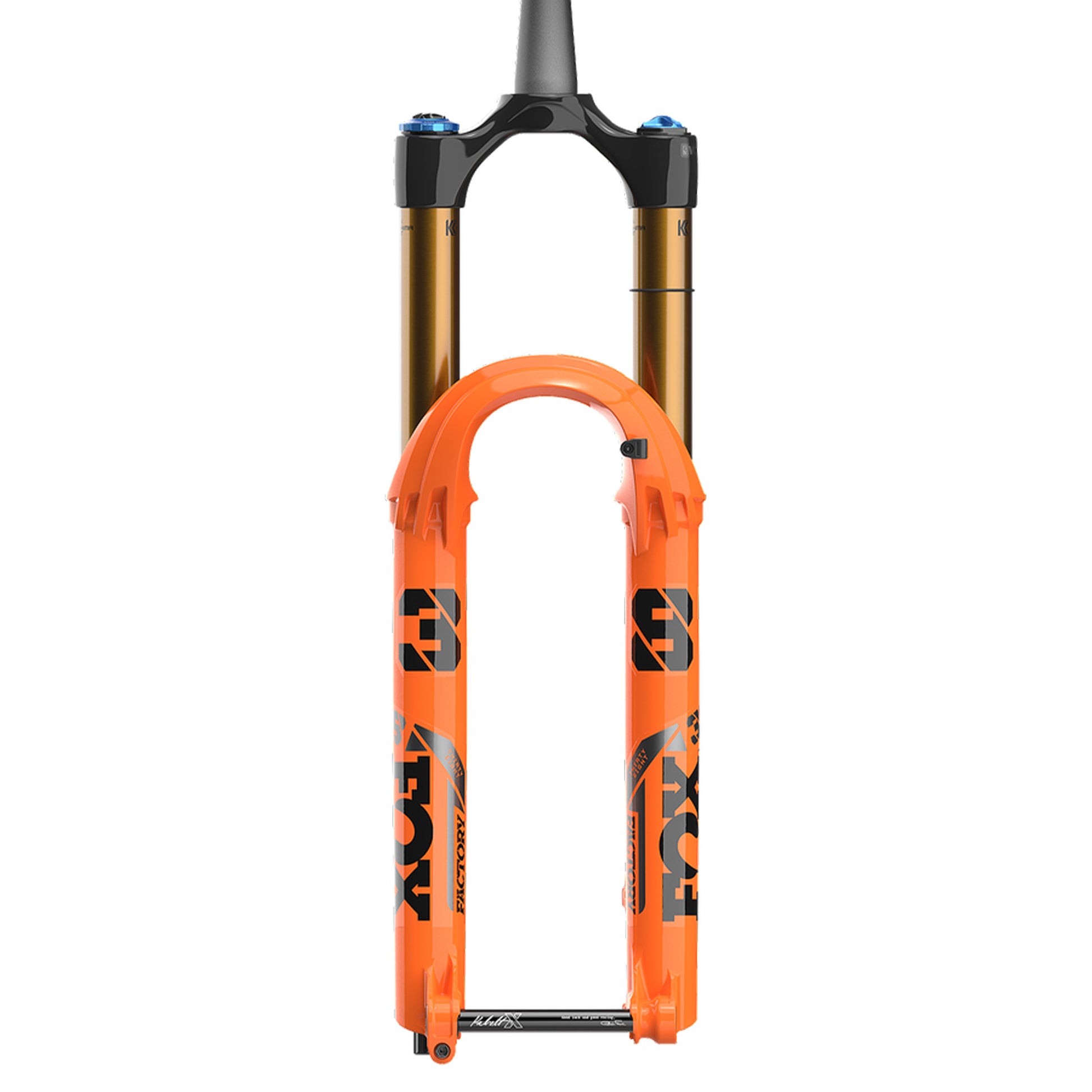 Fox 38 Factory Fork - 29 Inch - 1 1/8th - 1.5 Inch Tapered - 15x110mm Boost - 170mm Travel - 44mm - Grip X2 HSC LSC HSR LSR - Kabolt X 110 - Shiny Orange - Image 1