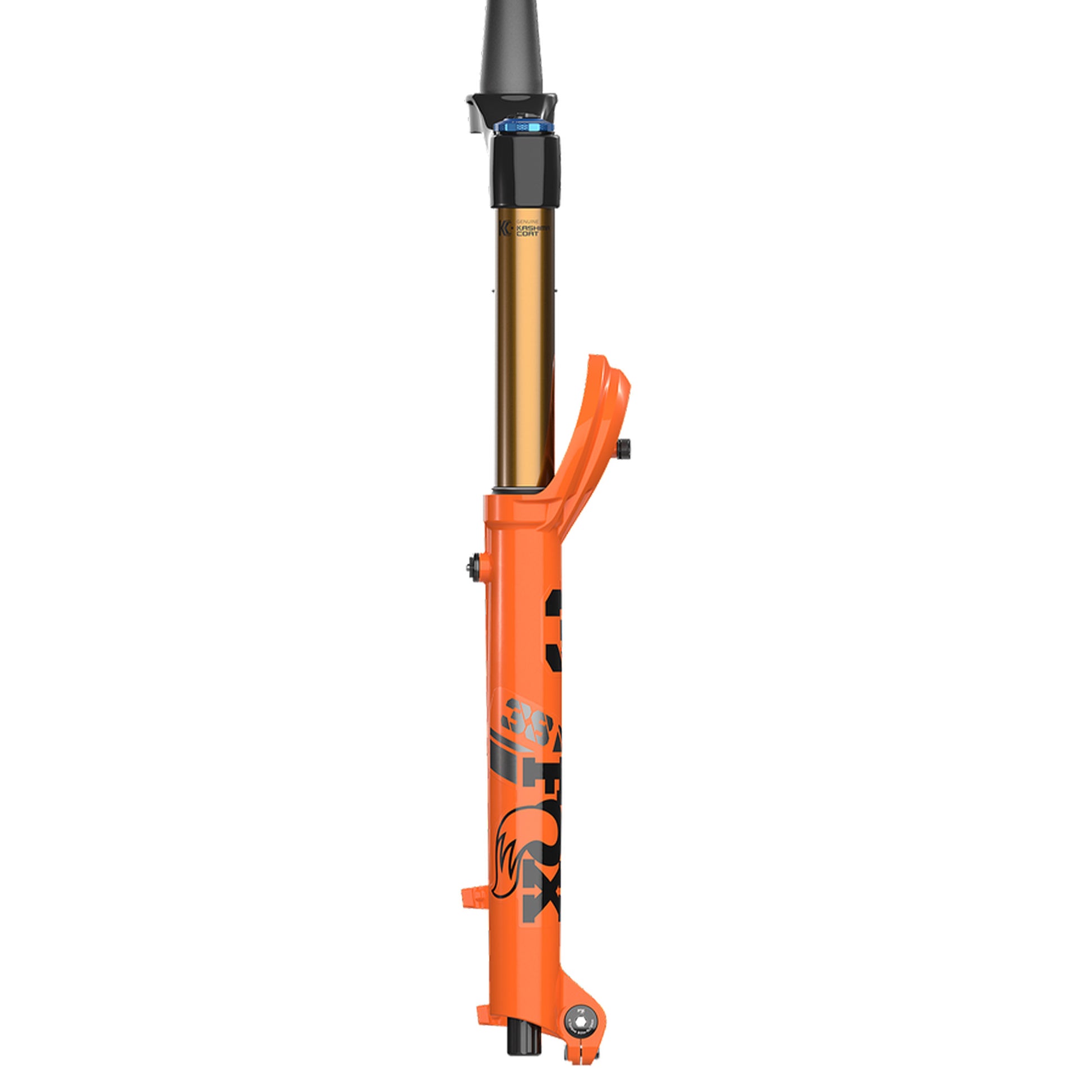 Fox 38 Factory Fork - 29 Inch - 1 1/8th - 1.5 Inch Tapered - 15x110mm Boost - 170mm Travel - 44mm - Grip X2 HSC LSC HSR LSR - Kabolt X 110 - Shiny Orange - Image 3