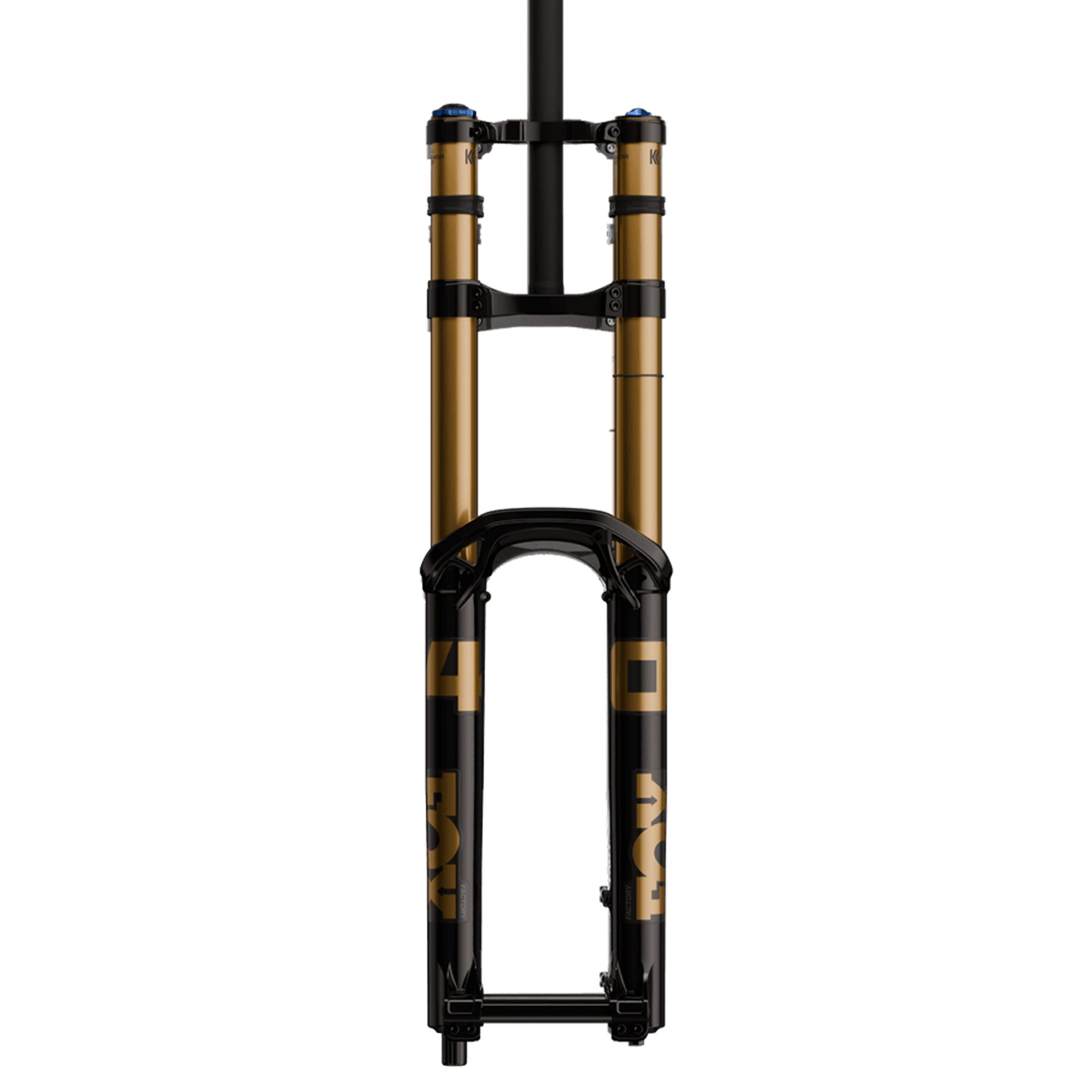 Fox 40 Factory Fork - 29 Inch - 1 1/8th Inch Straight - 20x110mm - 203mm Travel - 52mm - Grip X2 HSC LSC HSR LSR - 20TAx110 - Shiny Black - Image 1