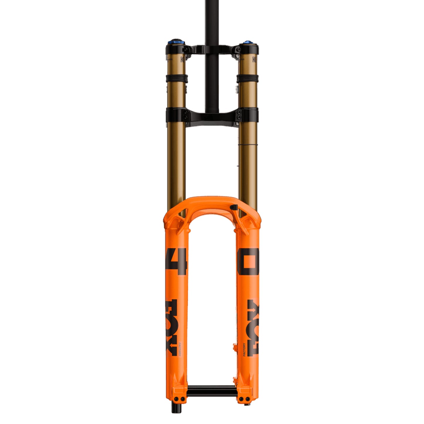 Fox 40 Factory Fork - 29 Inch - 1 1/8th Inch Straight - 20x110mm - 203mm Travel - 52mm - Grip X2 HSC LSC HSR LSR - 20TAx110 - Shiny Orange - Image 1