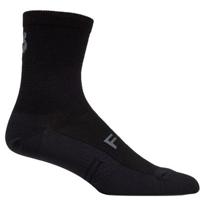 Fox 6" Flexair Merino Socks - S/M - Black - Image 1