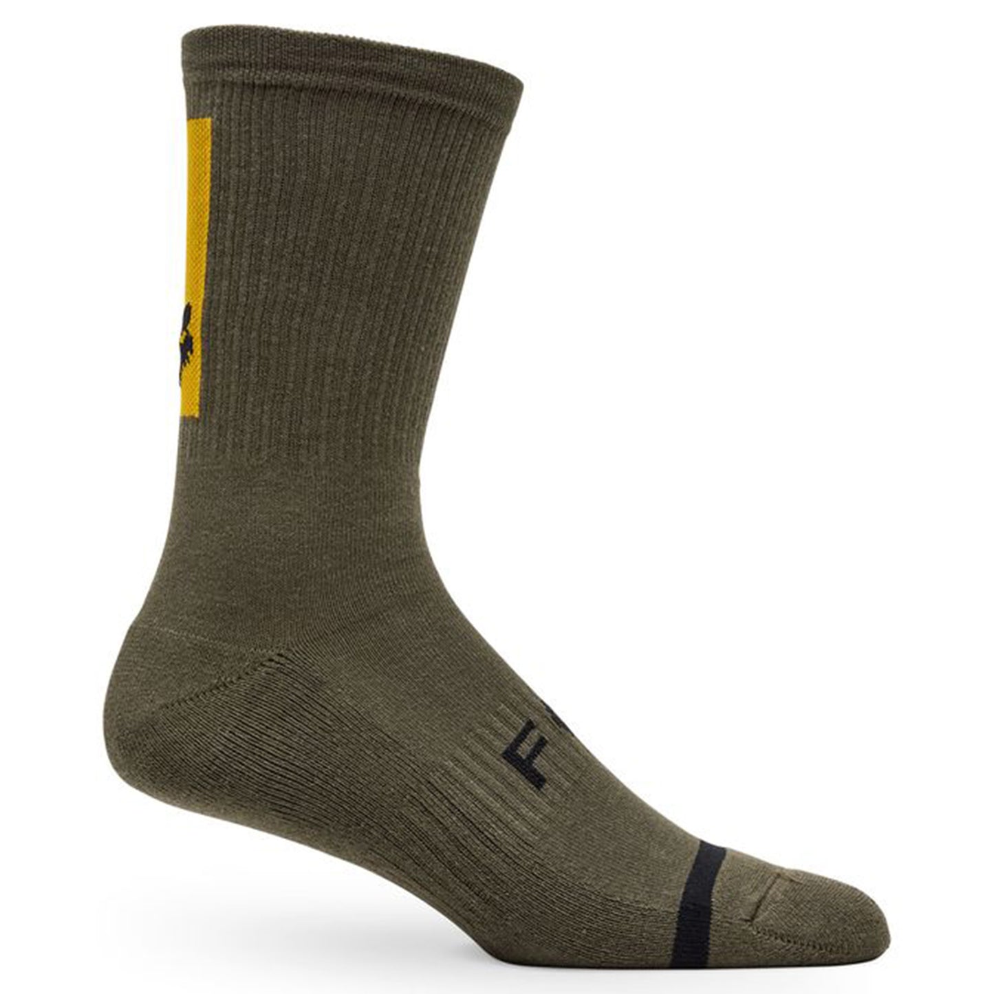 Fox 8" Defend Socks - L/XL - Military Green - Image 1