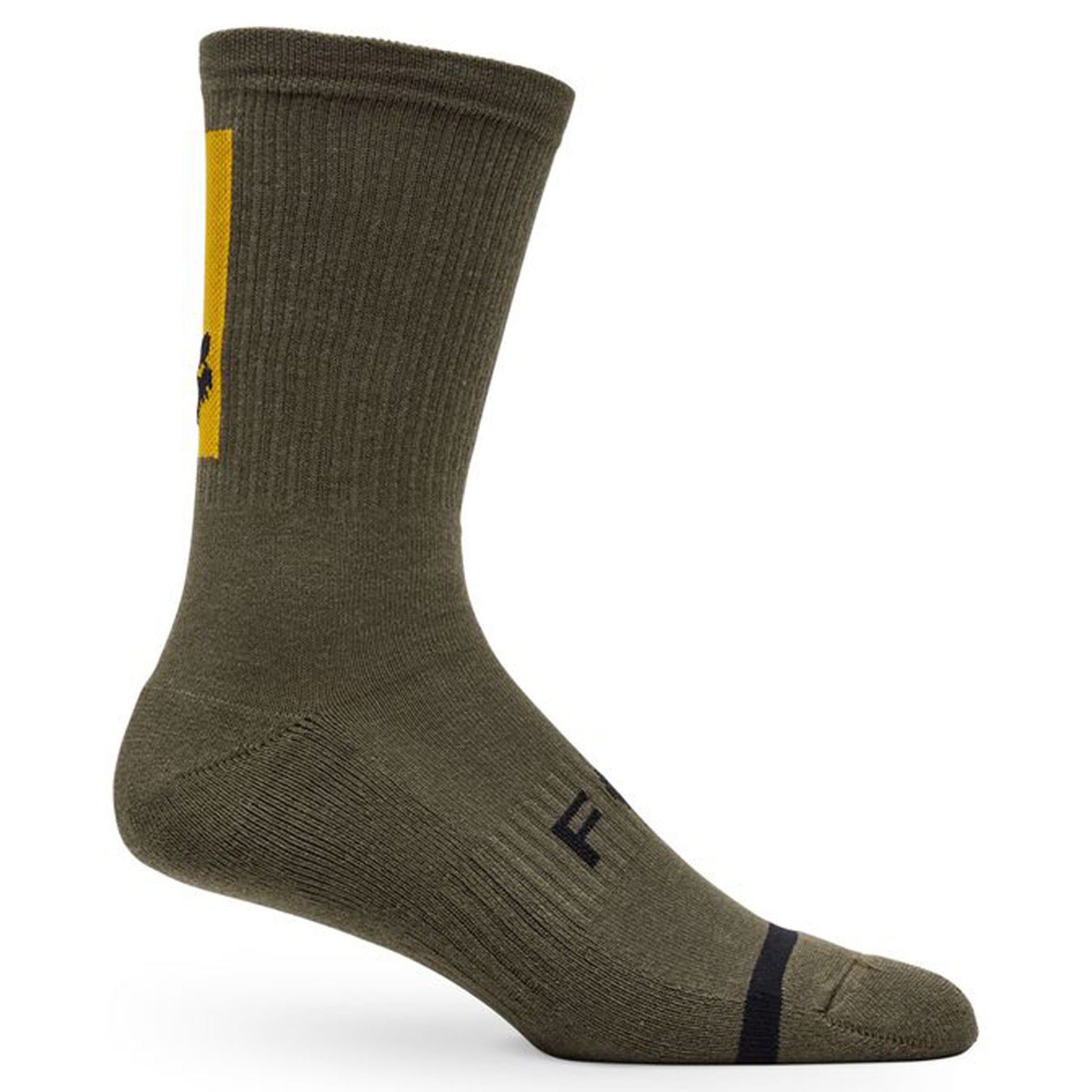 Fox 8" Defend Socks - L/XL - Military Green - Image 1
