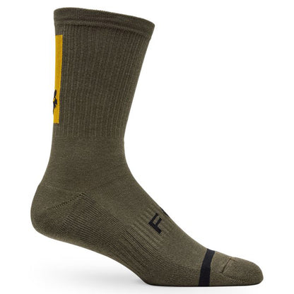 Fox 8" Defend Socks - XS/S - Military Green - Image 1