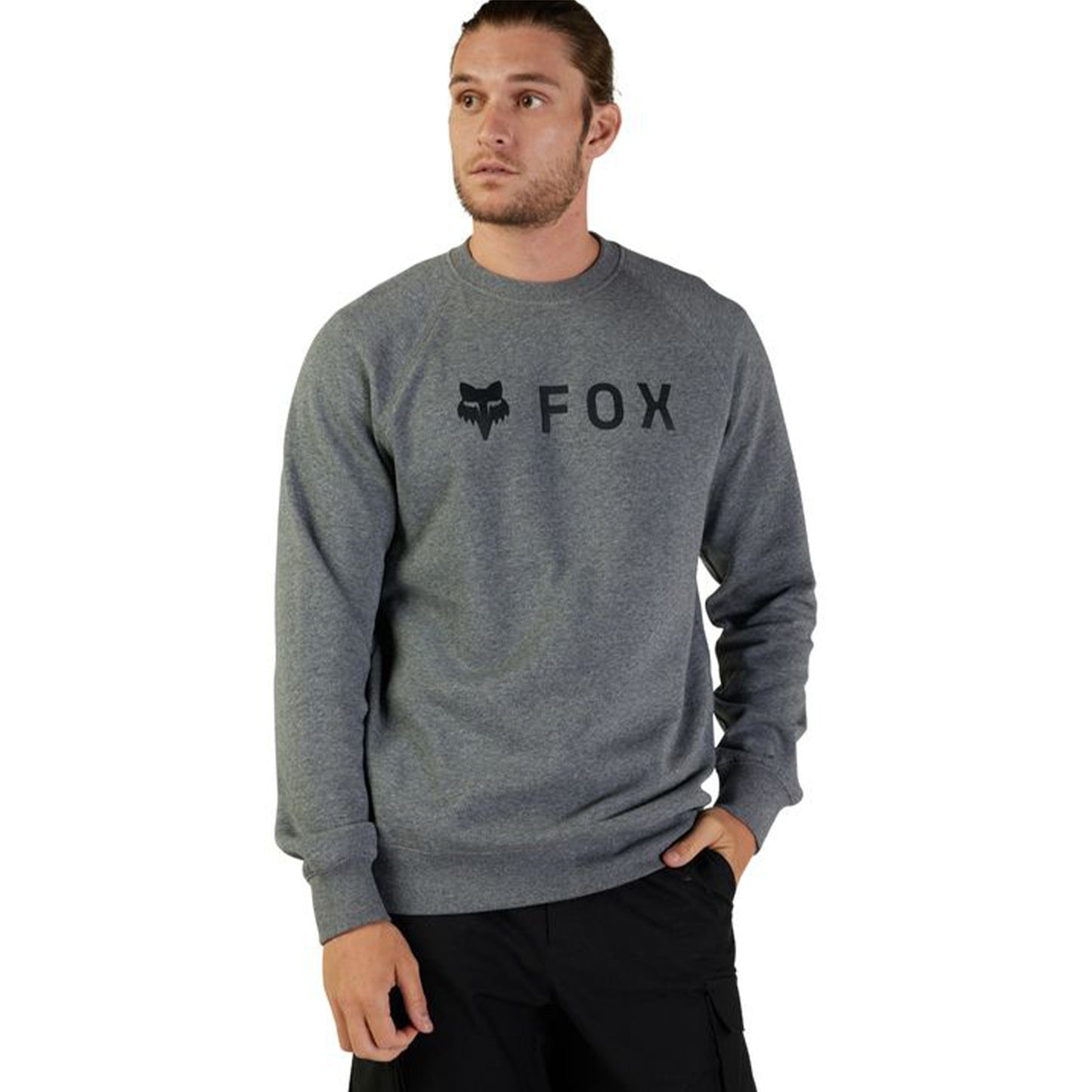 Fox Absolute Fleece Crewneck Jumper - S - Heather Graphite - Image 5