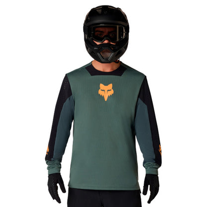 Fox Defend Creation Long Sleeve Jersey - L - Sage - Image 1