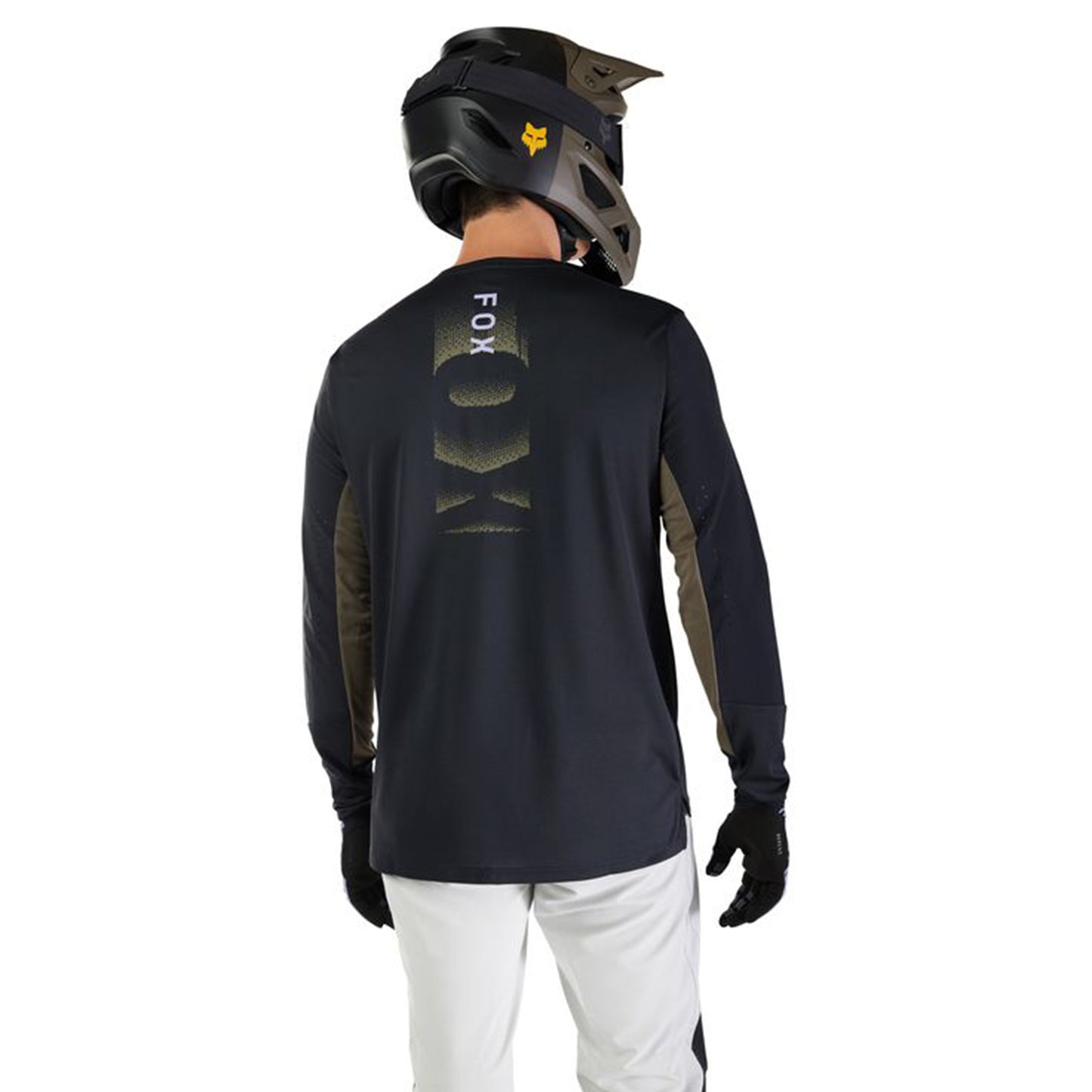 FOX Defend Long Sleeve Jersey - L - Park Black - Image 4