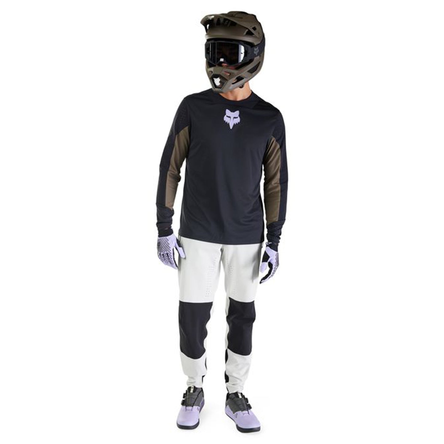 FOX Defend Long Sleeve Jersey - L - Park Black - Image 9