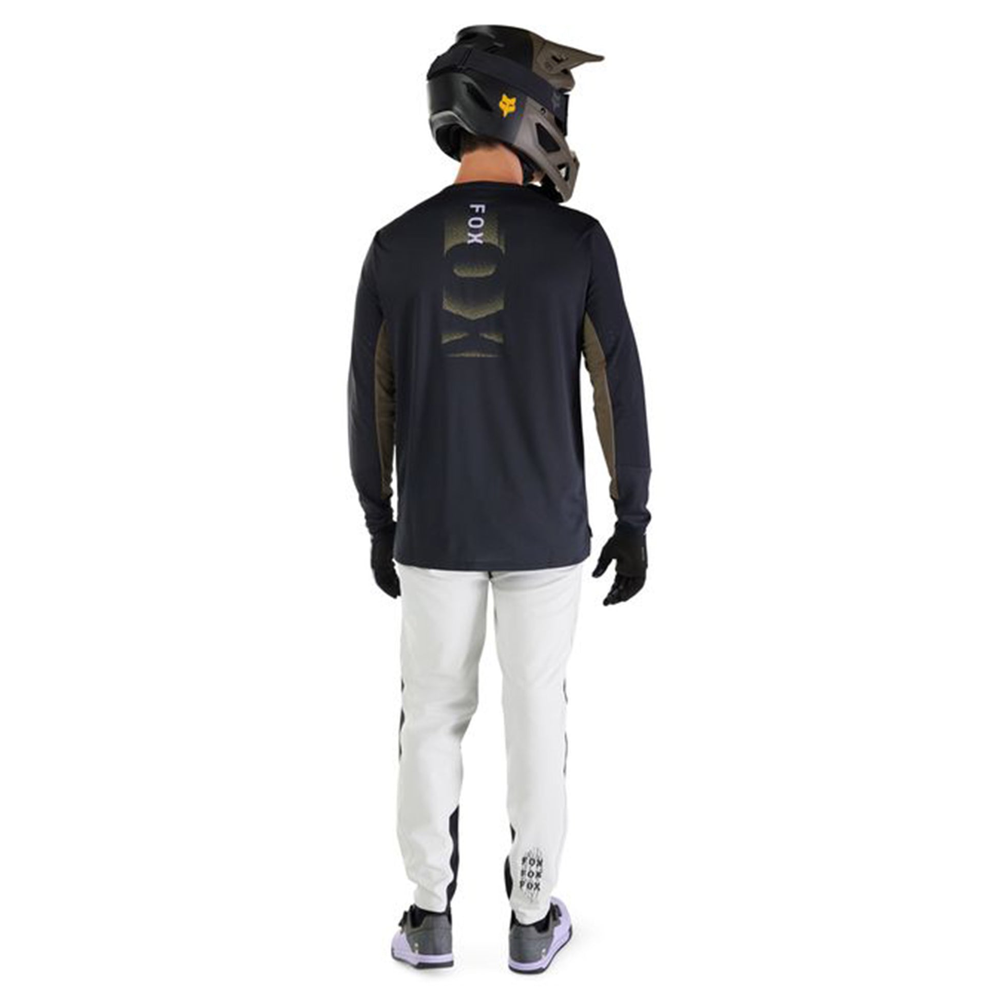FOX Defend Long Sleeve Jersey - M - Park Black - Image 10