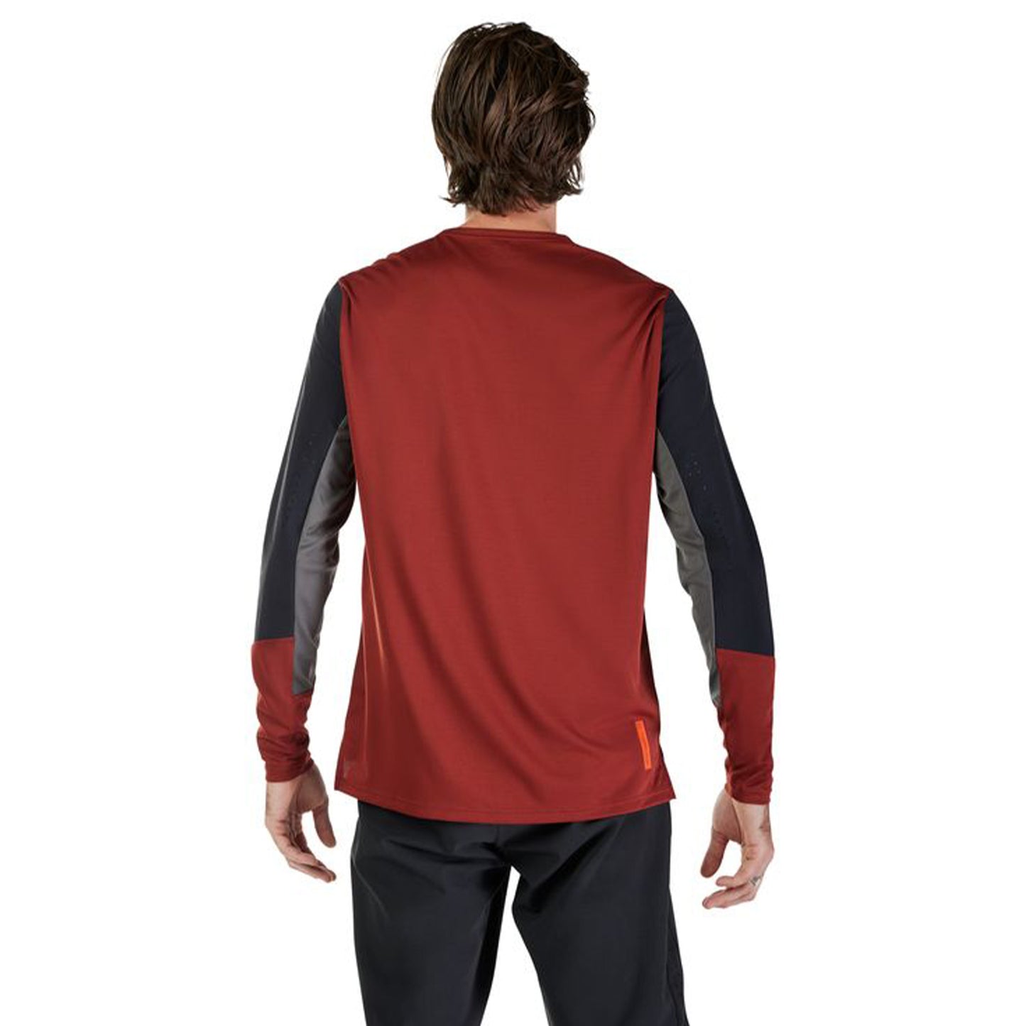 Fox Defend Long Sleeve Jersey - S - Rust - Image 4